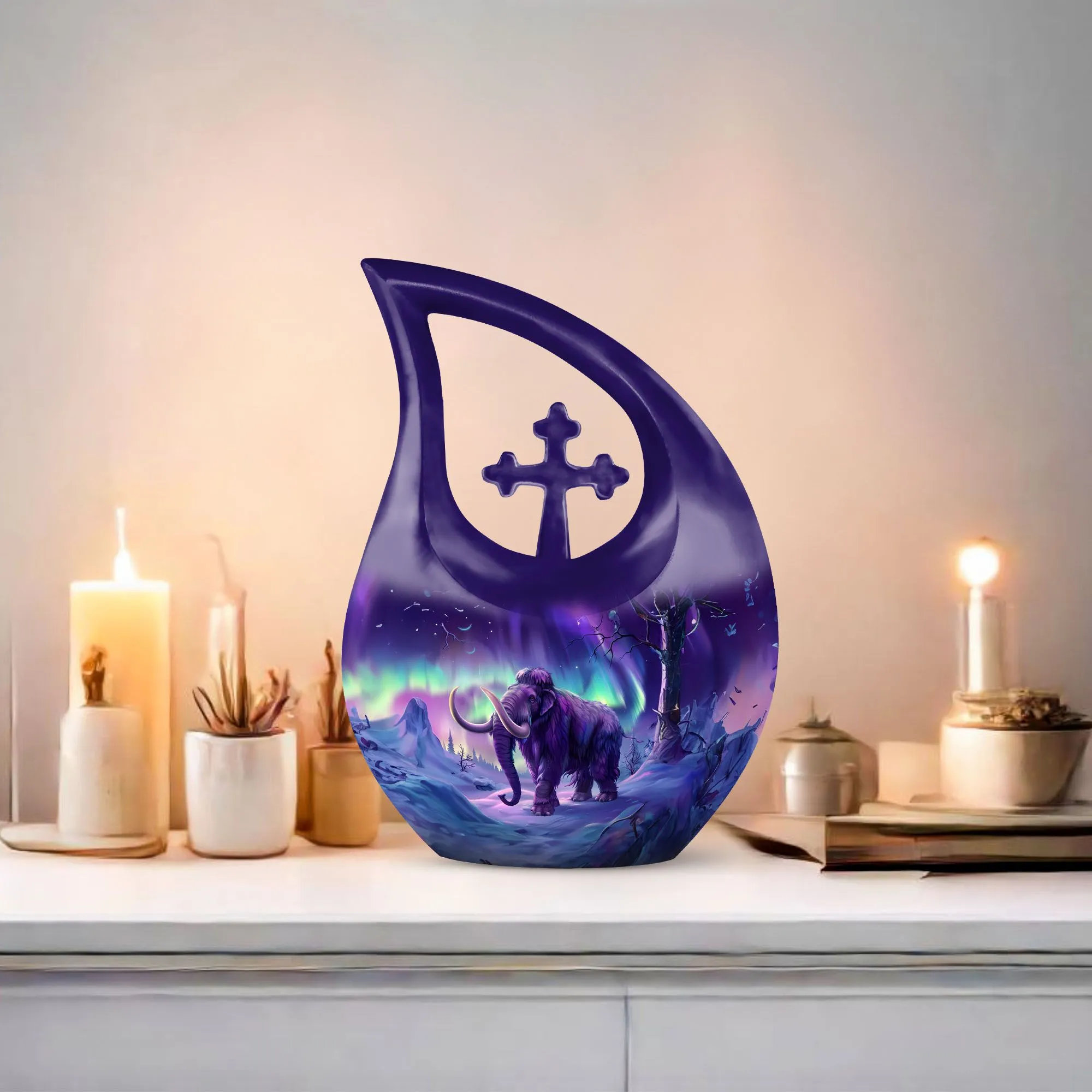 Cross Drop urn for human ashes custom urn for ashes