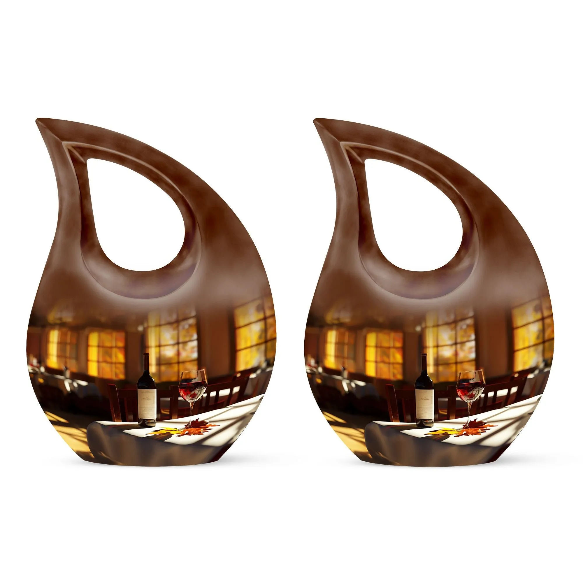Cross Drop Wine Urn - Dignified and Affordable Memorial for Loved Ones
