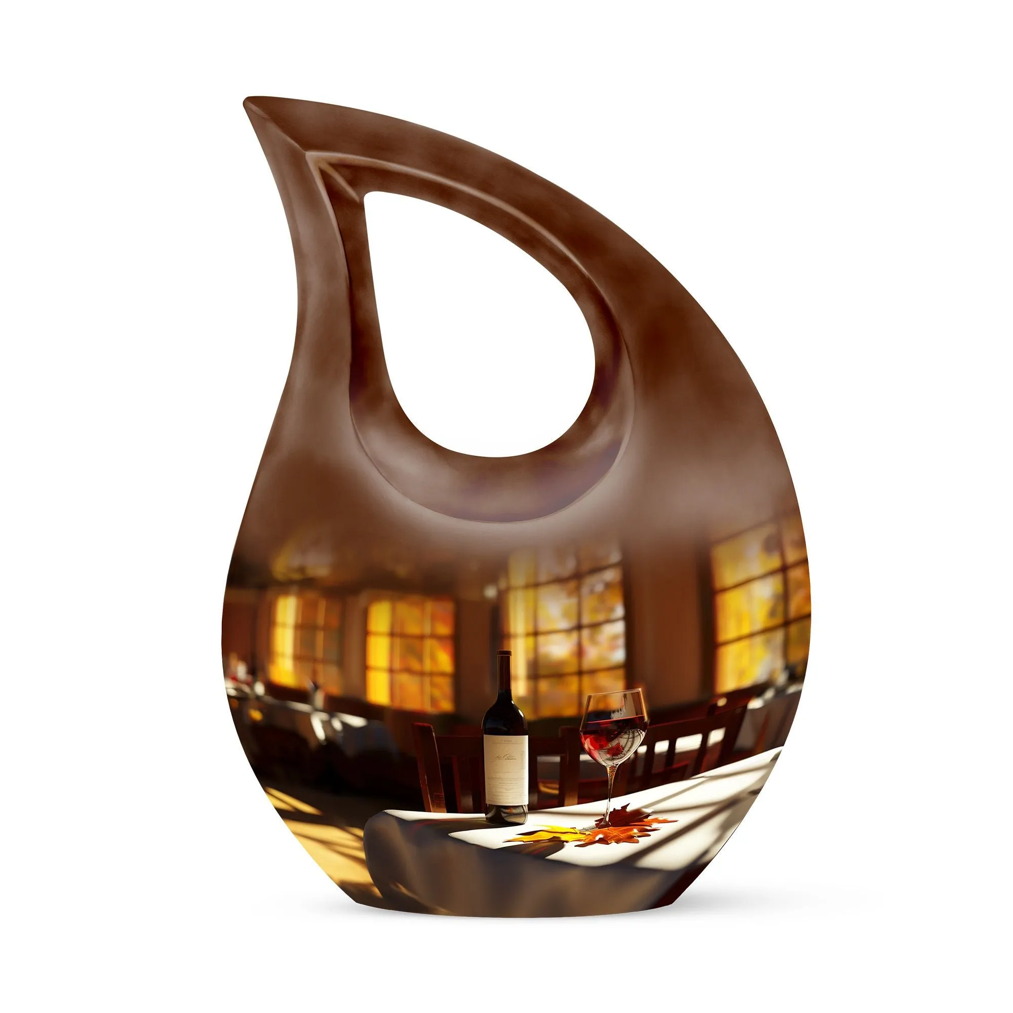 Cross Drop Wine Urn - Dignified and Affordable Memorial for Loved Ones