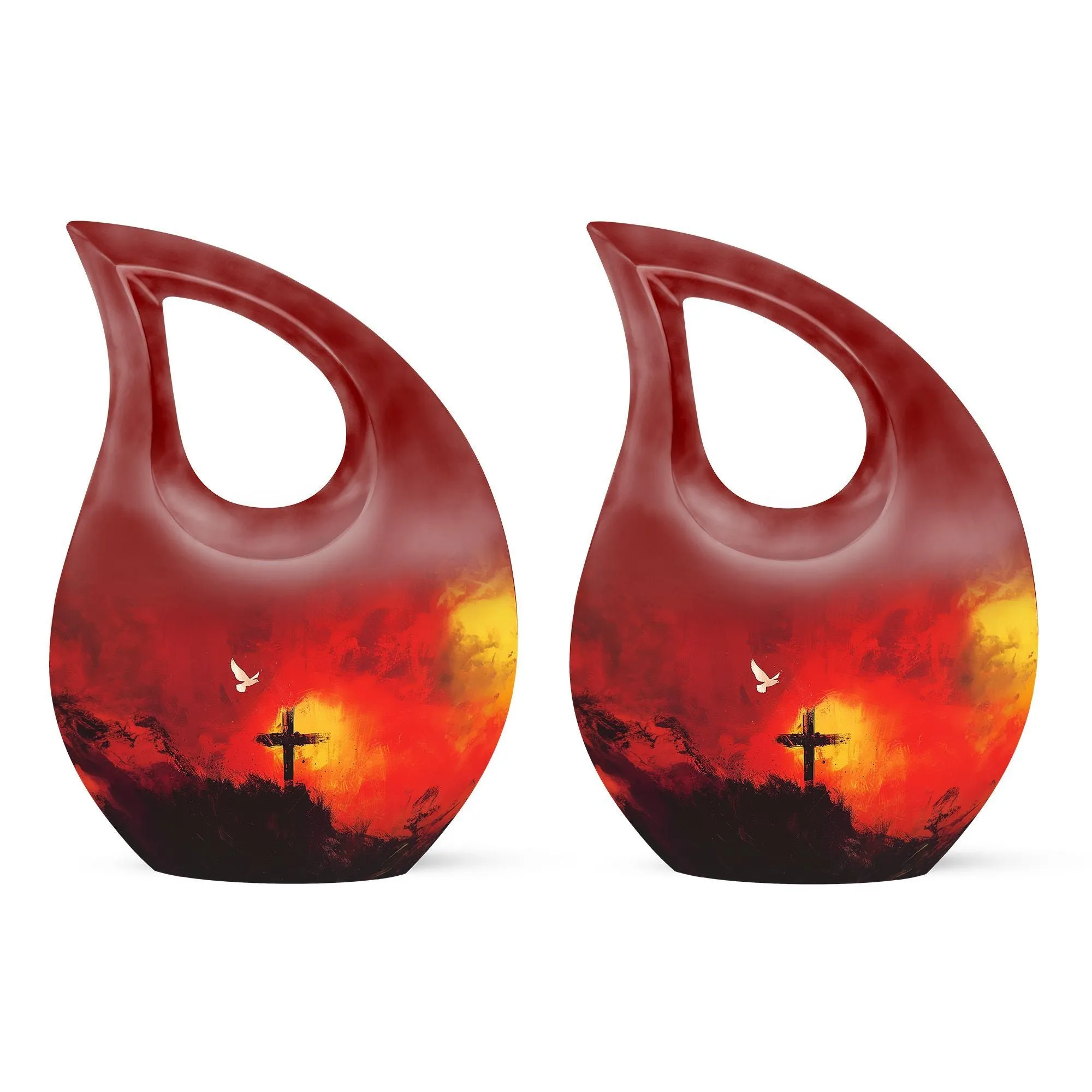 Cross Urn Eternity - Memorial Remembrance for Human Ashes