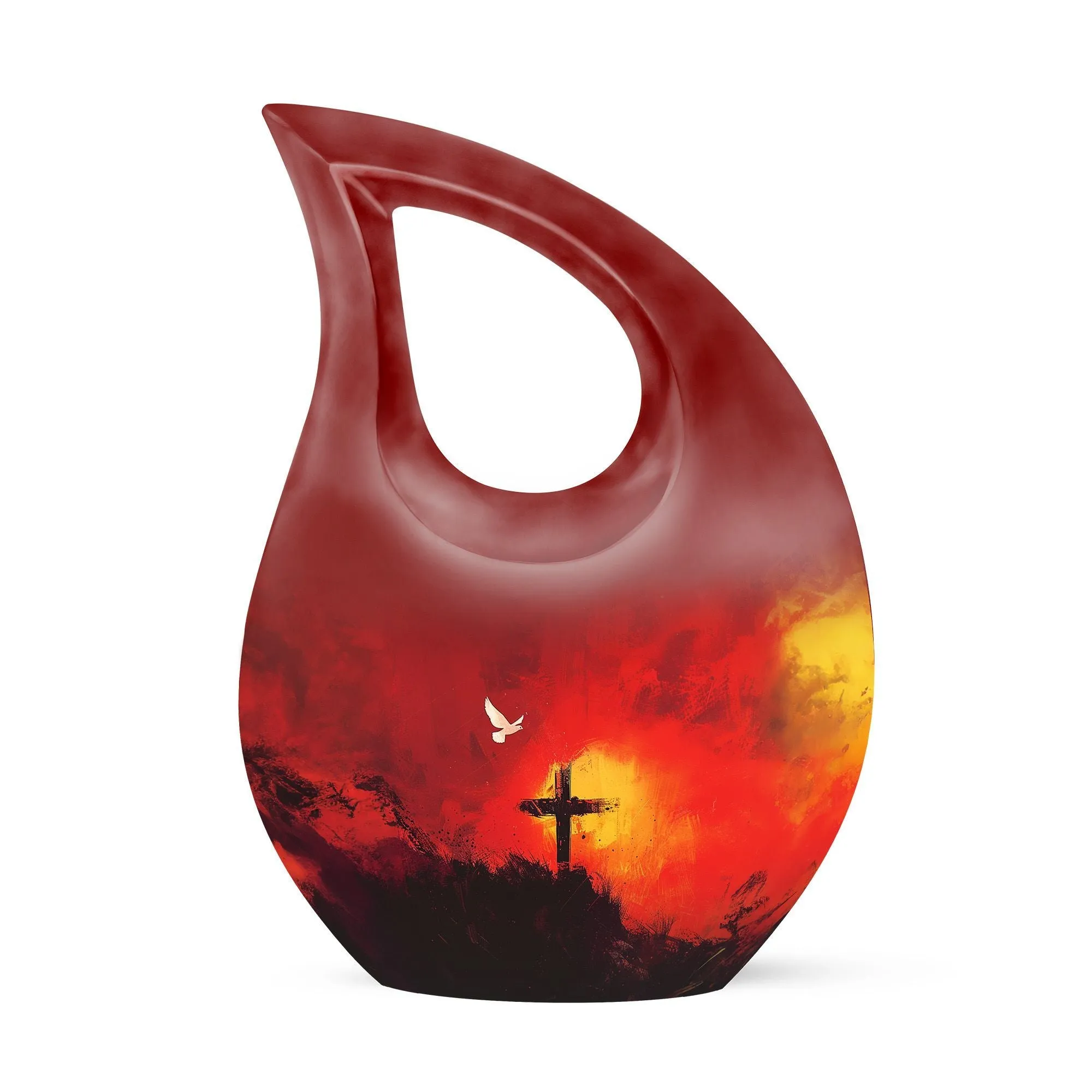 Cross Urn Eternity - Memorial Remembrance for Human Ashes