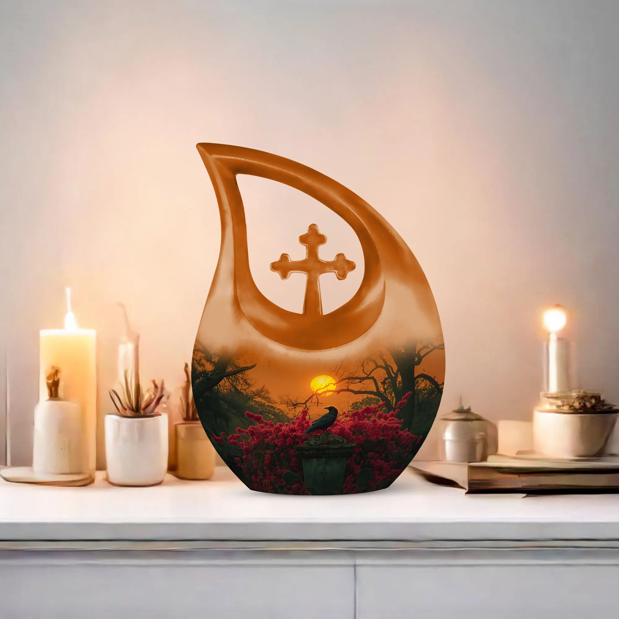 Crow Crossfella - Mini Memorial Keepsake & Cremation Urn