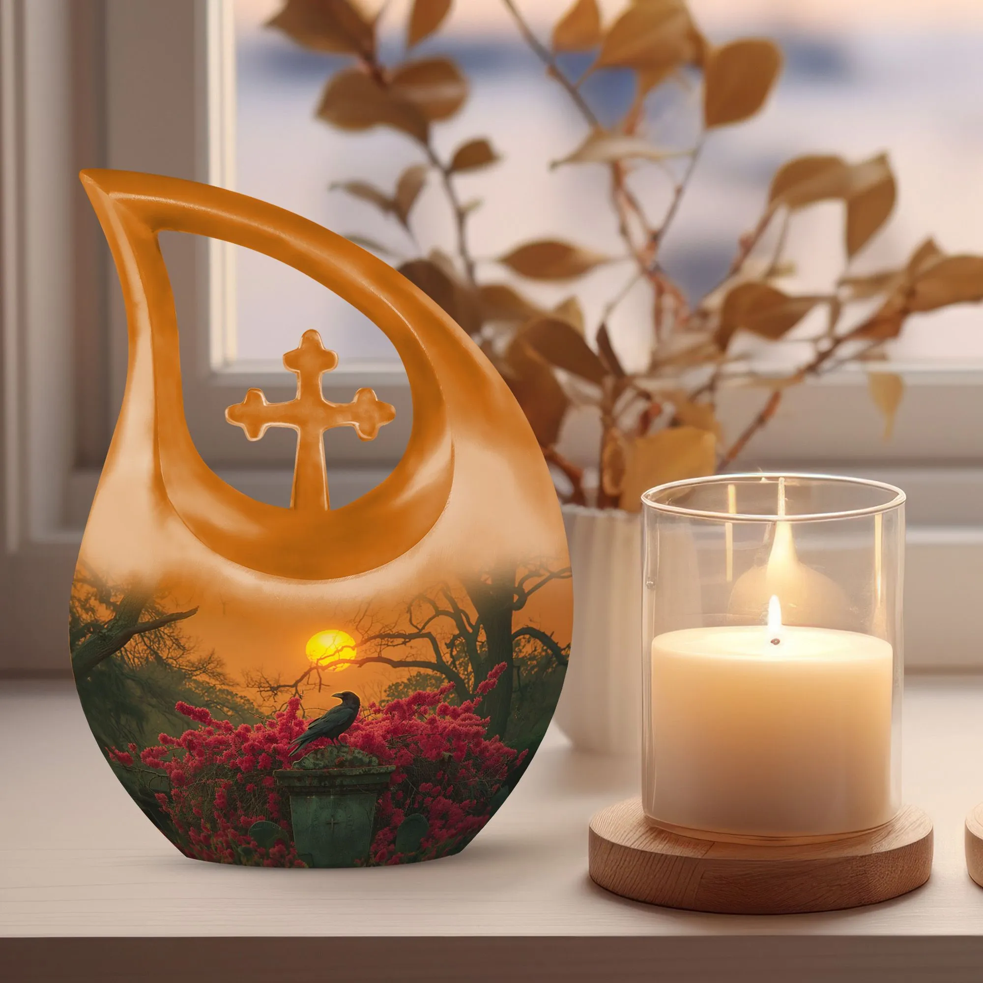 Crow Crossfella - Mini Memorial Keepsake & Cremation Urn