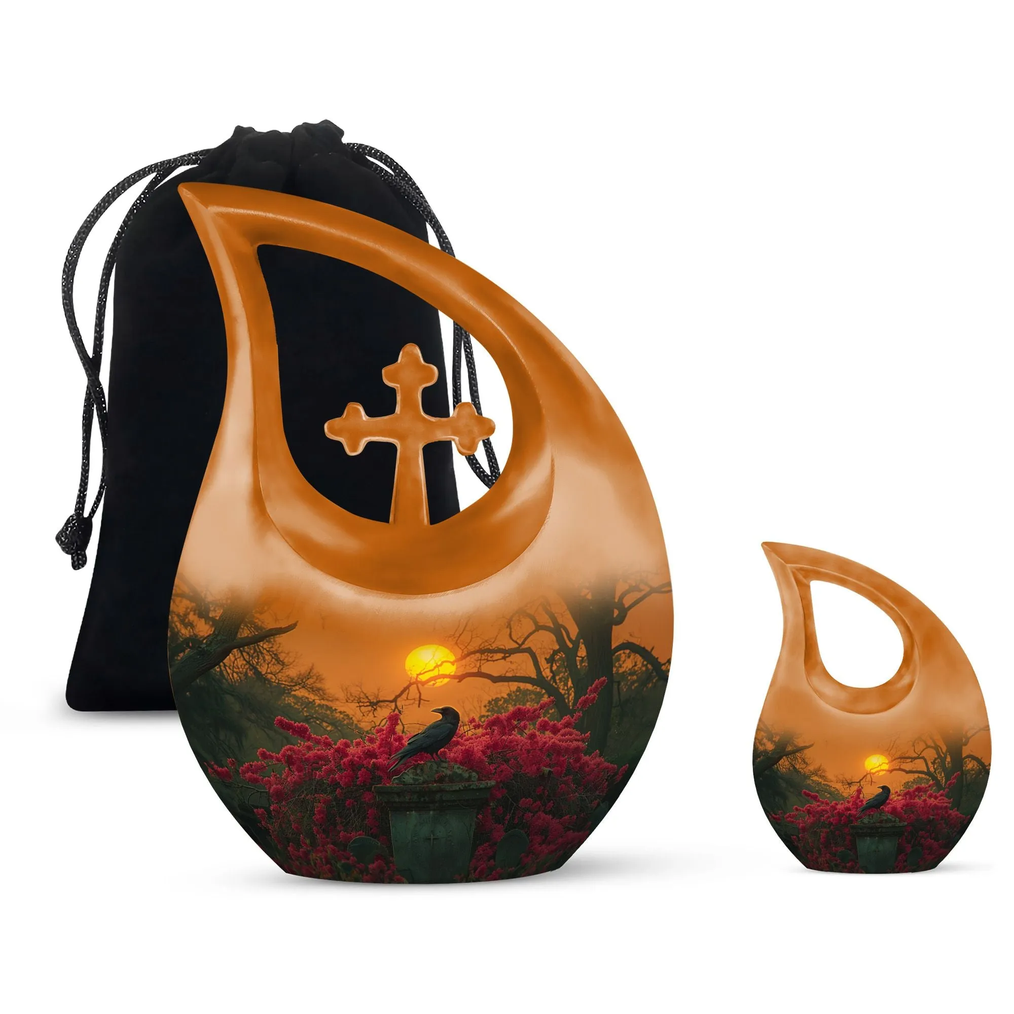 Crow Crossfella - Mini Memorial Keepsake & Cremation Urn