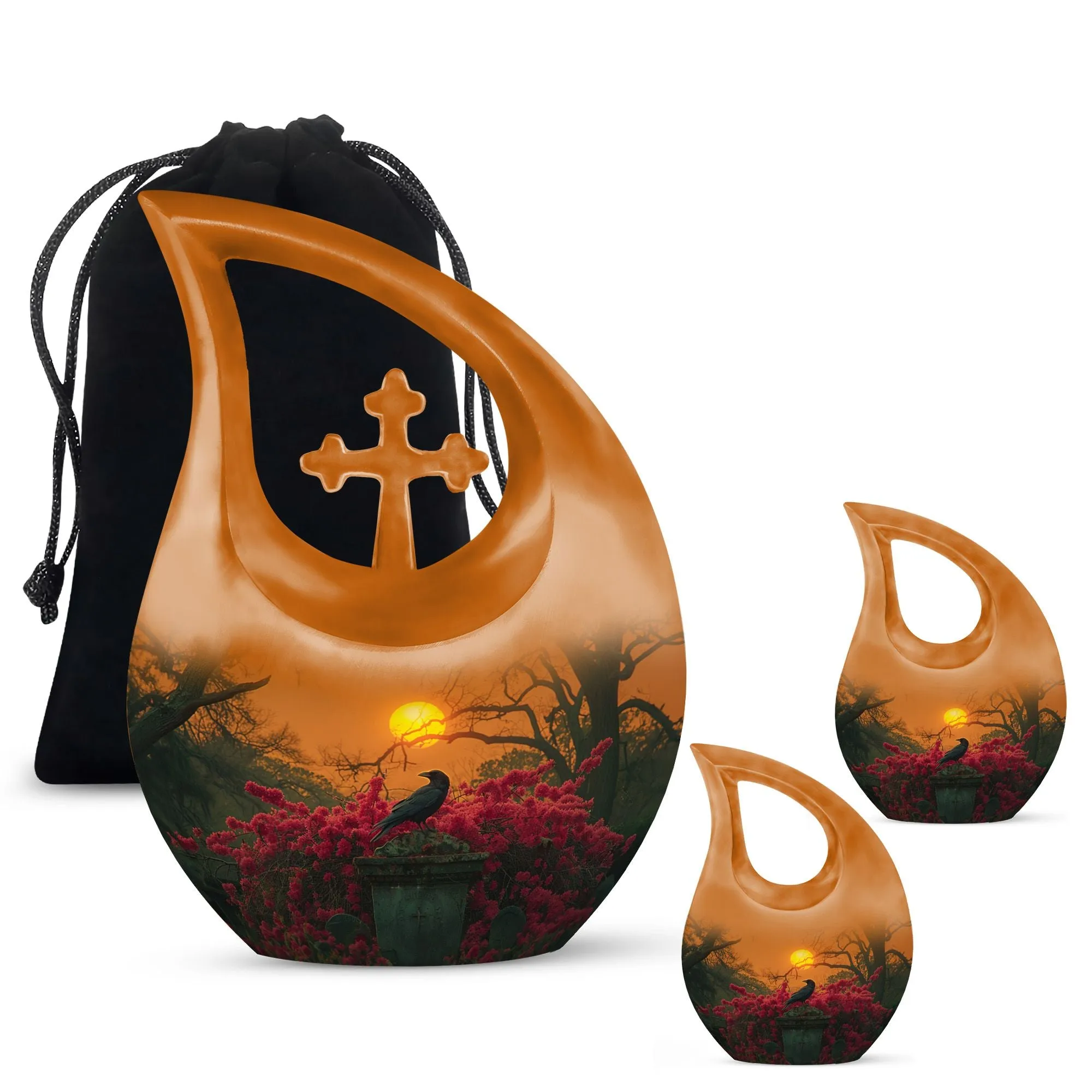 Crow Crossfella - Mini Memorial Keepsake & Cremation Urn