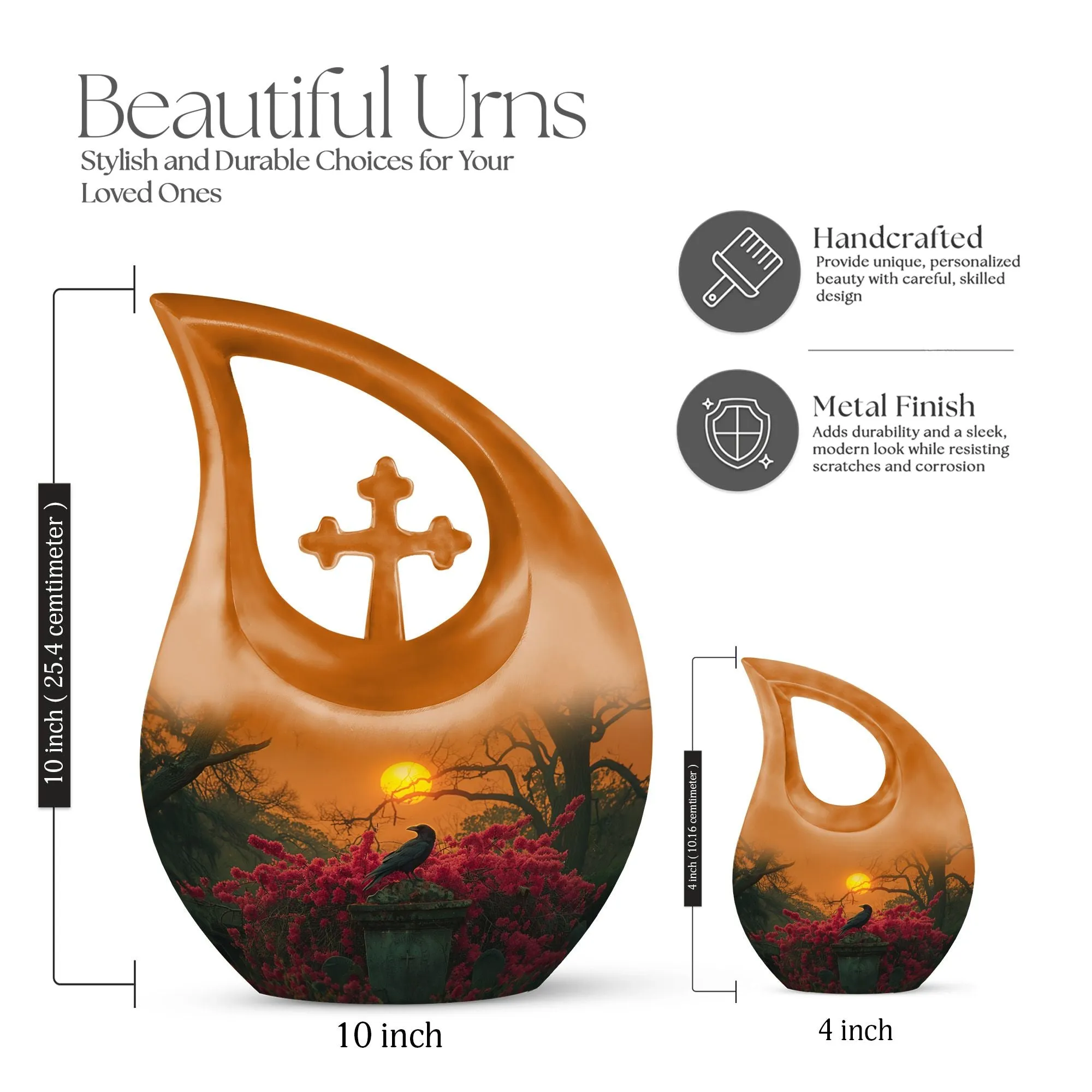 Crow Crossfella - Mini Memorial Keepsake & Cremation Urn