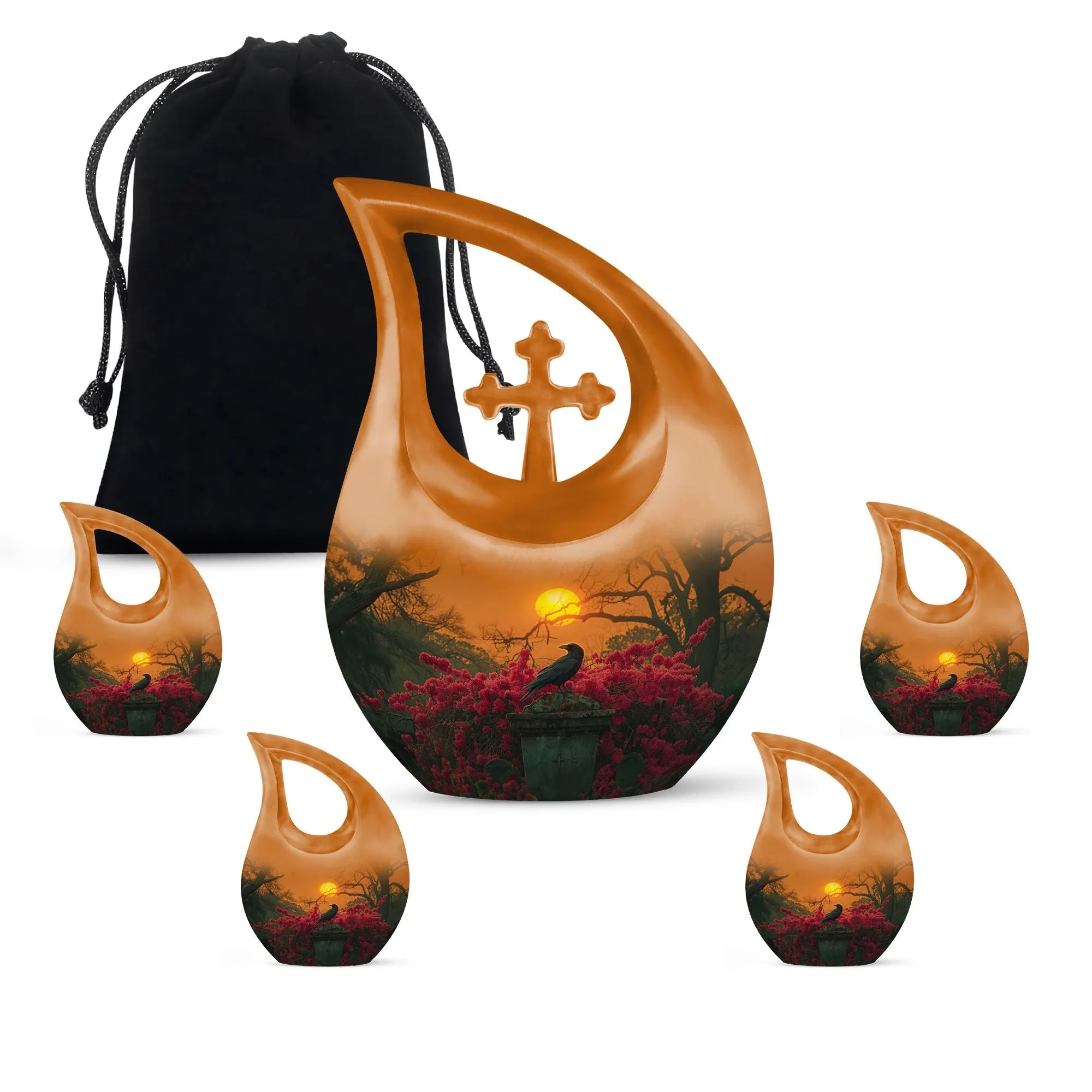 Crow Crossfella - Mini Memorial Keepsake & Cremation Urn