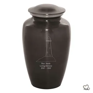 Custom Engraved Light House Cremation Urn