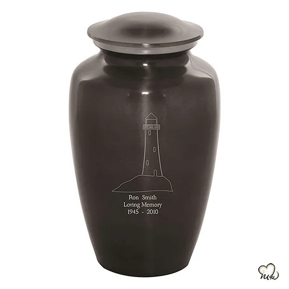 Custom Engraved Light House Cremation Urn