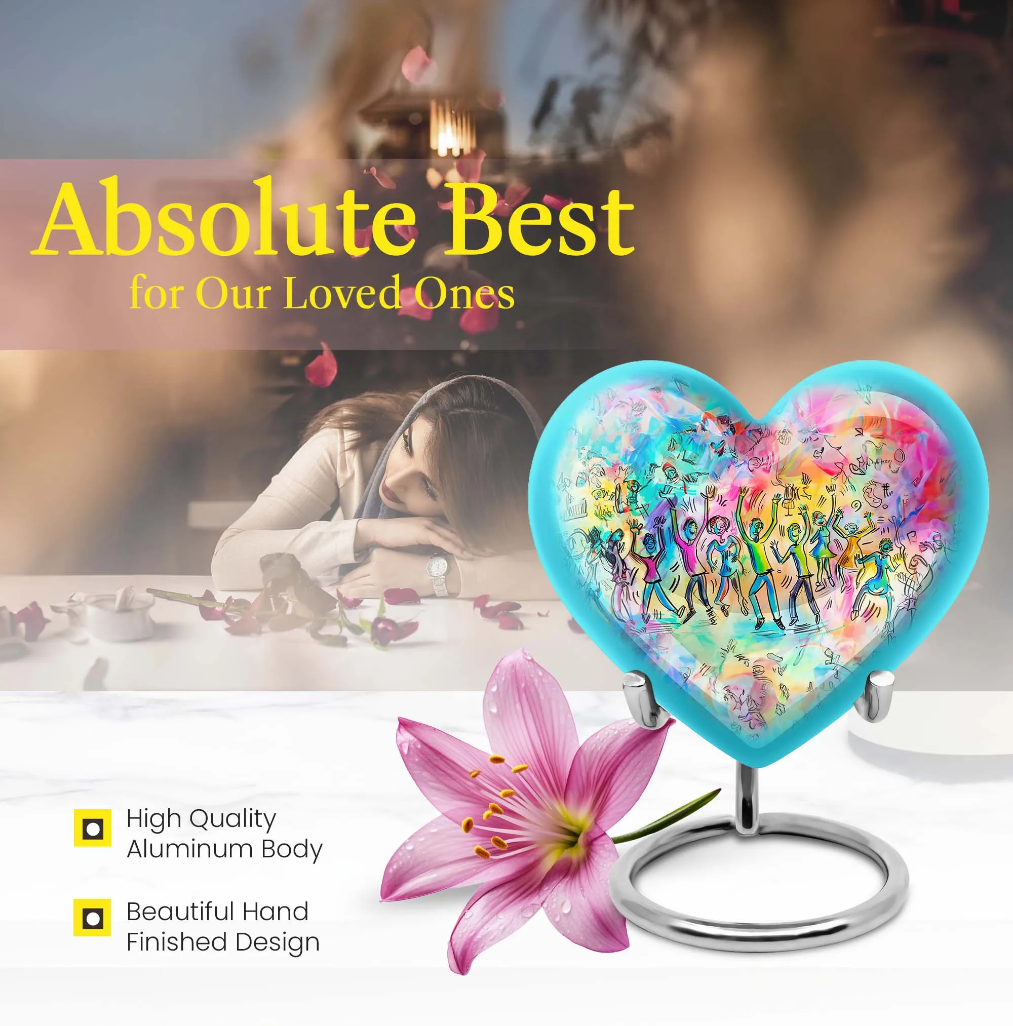 Dancing Heart Urn: Unforgettable Memorial Urn