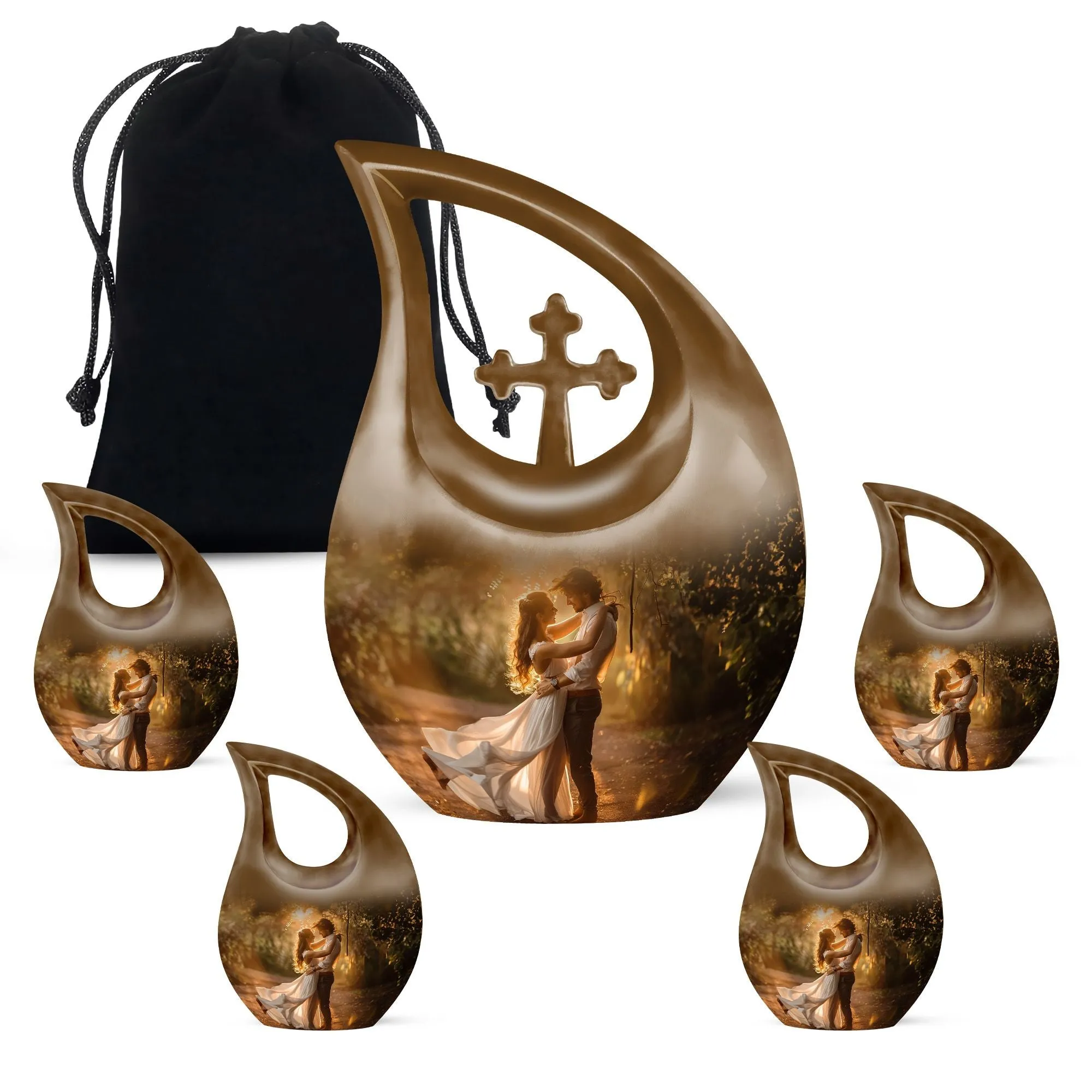 Dancing Mini Memorial Urn with Personalisation Options