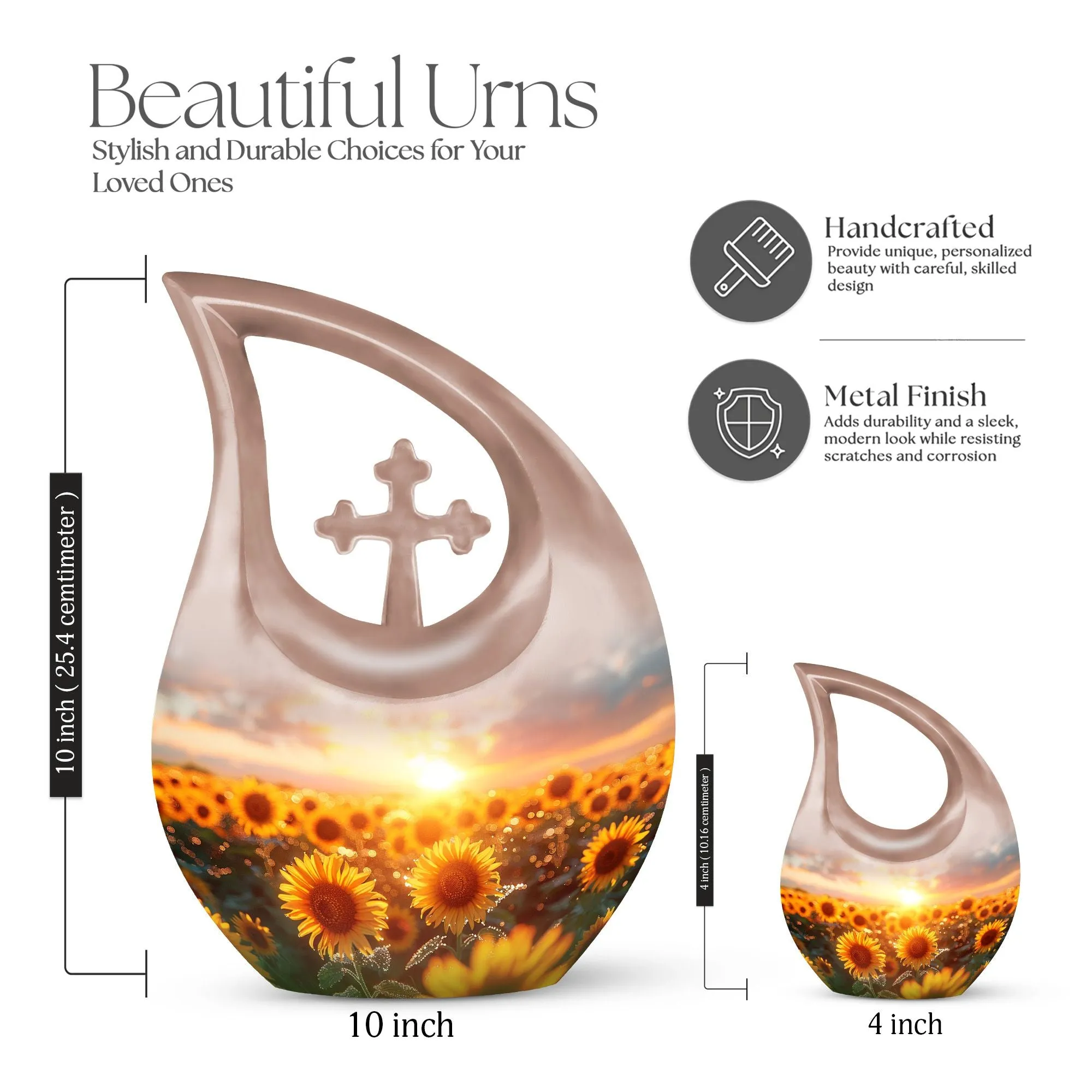 Dawn Among The Urn: Cross Drop Design Biodegradable Burial
