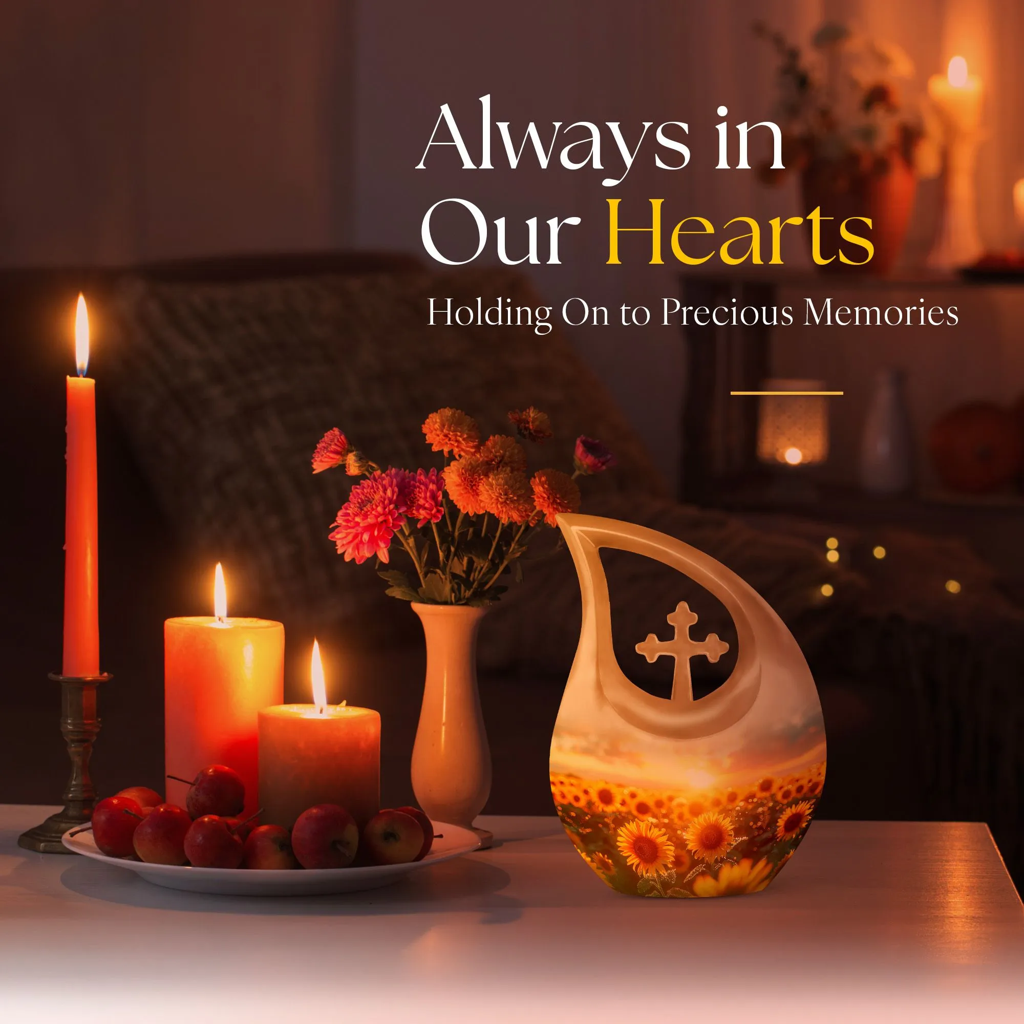 Dawn Among The Urn: Cross Drop Design Biodegradable Burial