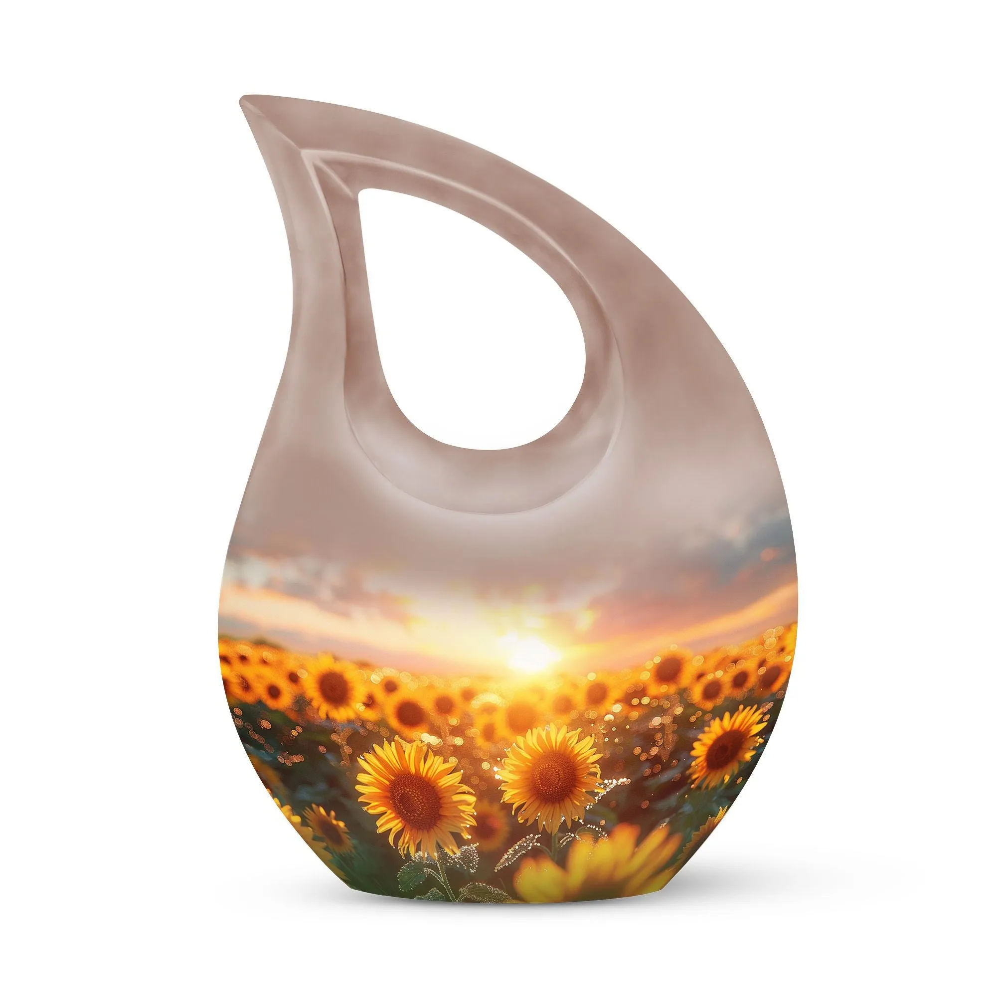 Dawn Among The Urn: Cross Drop Design Biodegradable Burial