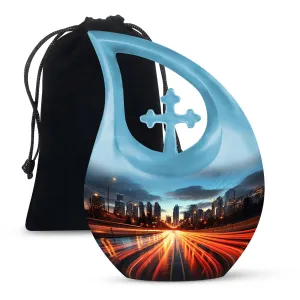 Dawn Urn - Cross Drop Crafted Keepsake Urn