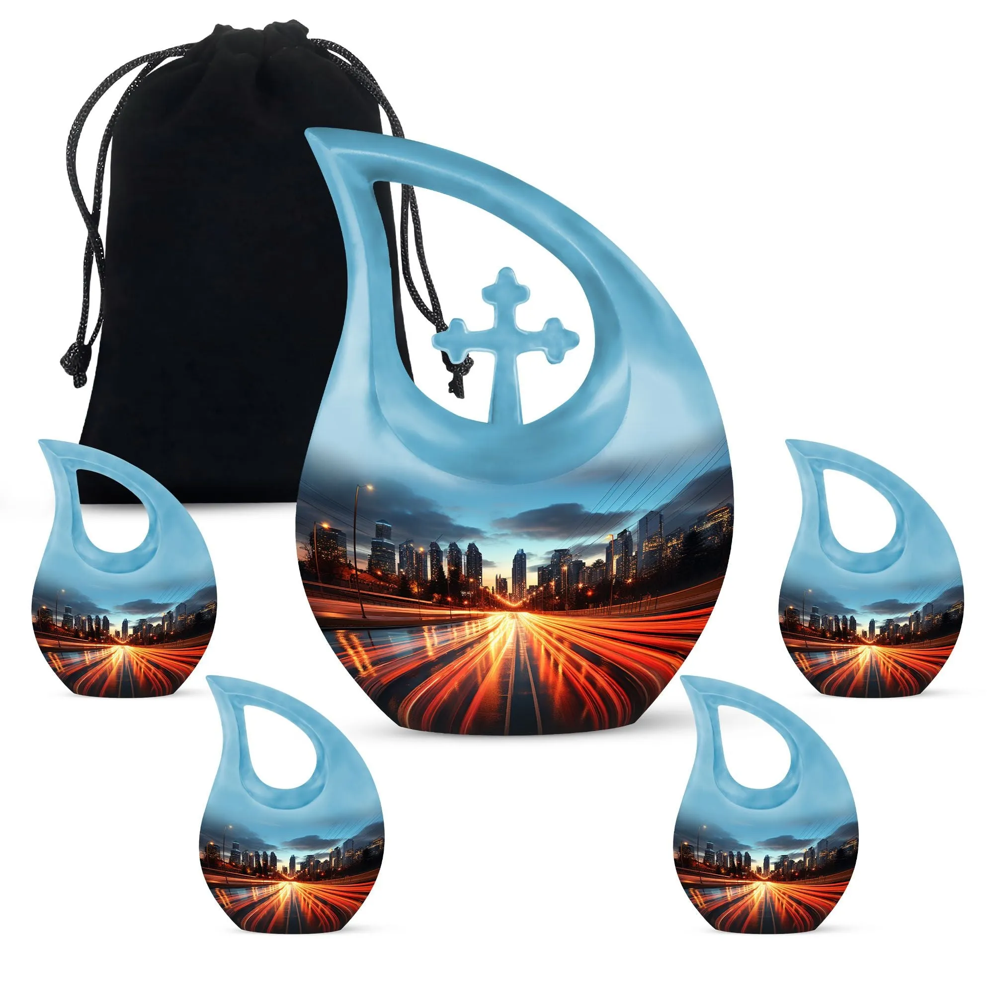Dawn Urn - Cross Drop Crafted Keepsake Urn