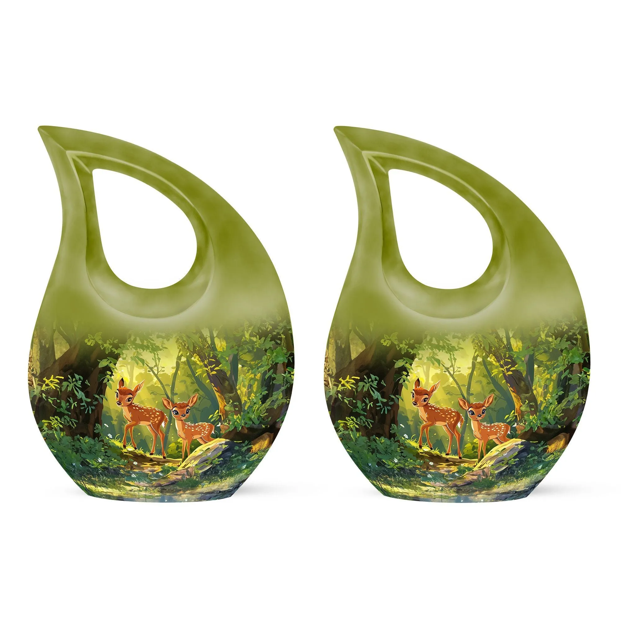 Deer Cremation Customized Memorial Urn For Ashes