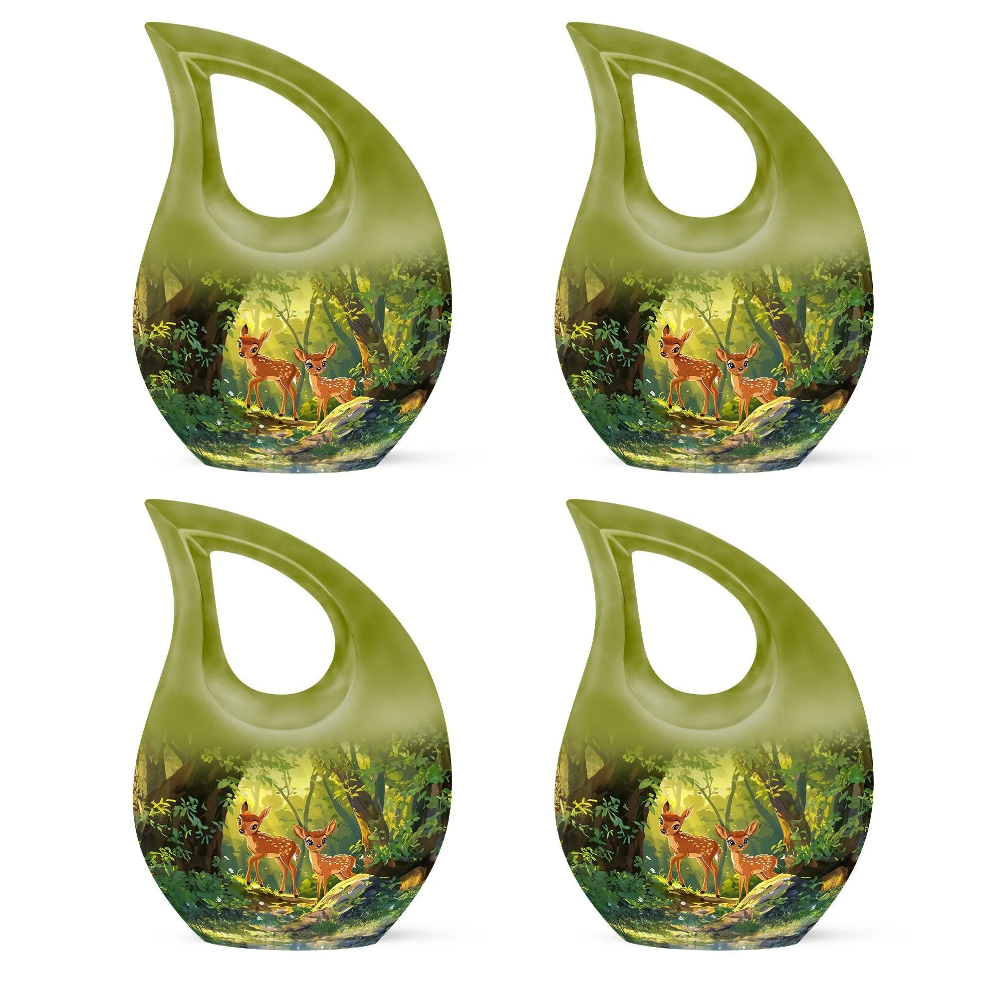 Deer Cremation Customized Memorial Urn For Ashes