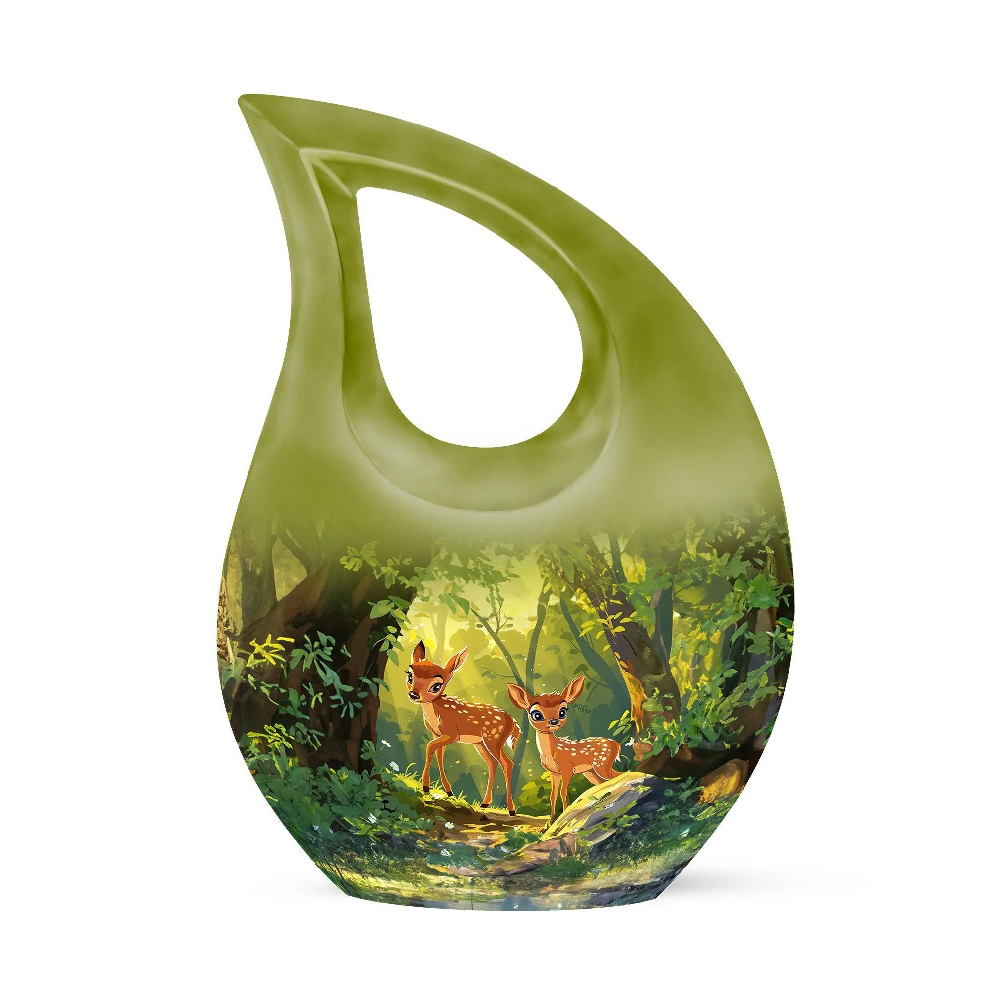 Deer Cremation Customized Memorial Urn For Ashes