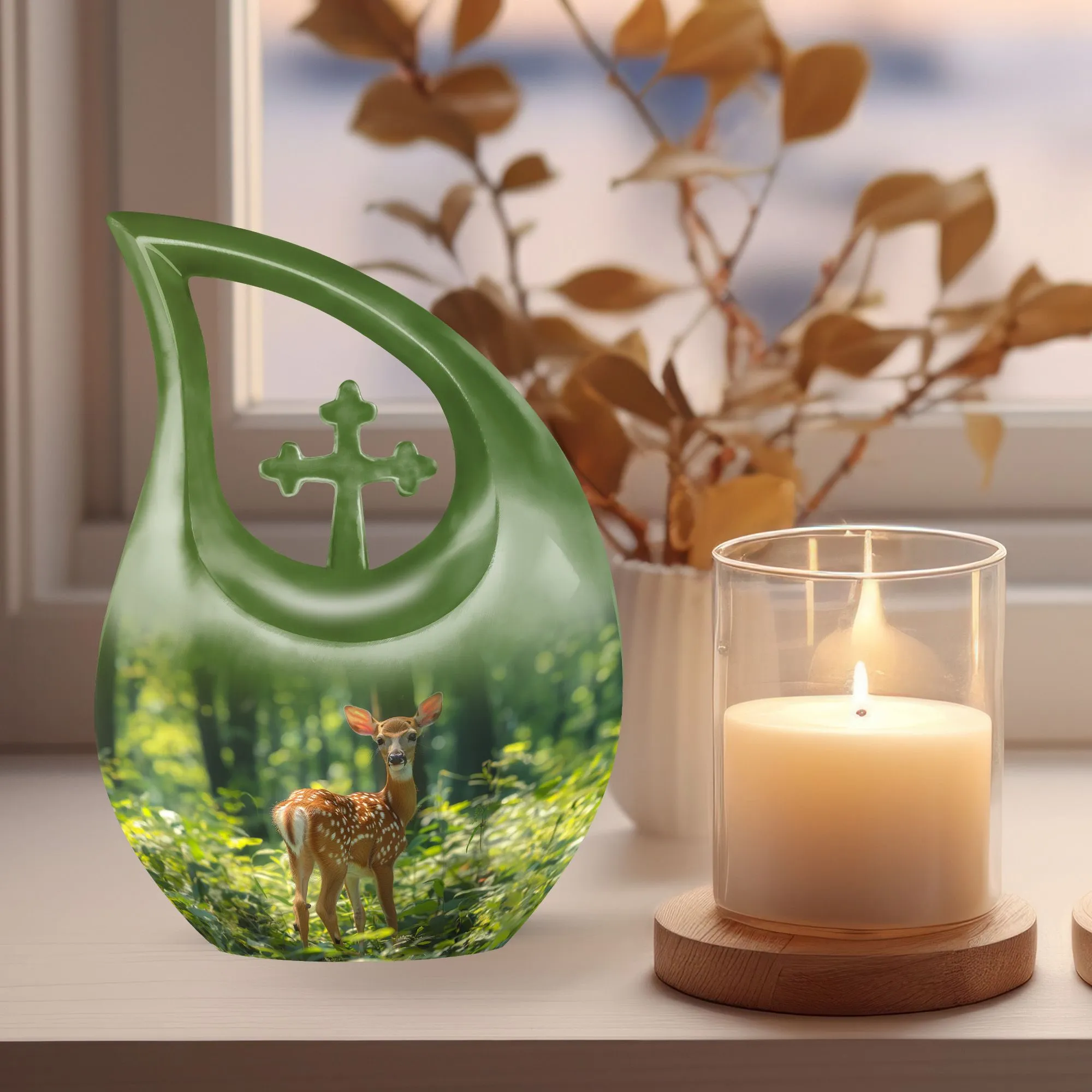 Deer Cremation Urn: Keepsake Cremation Urn For Human Ashes