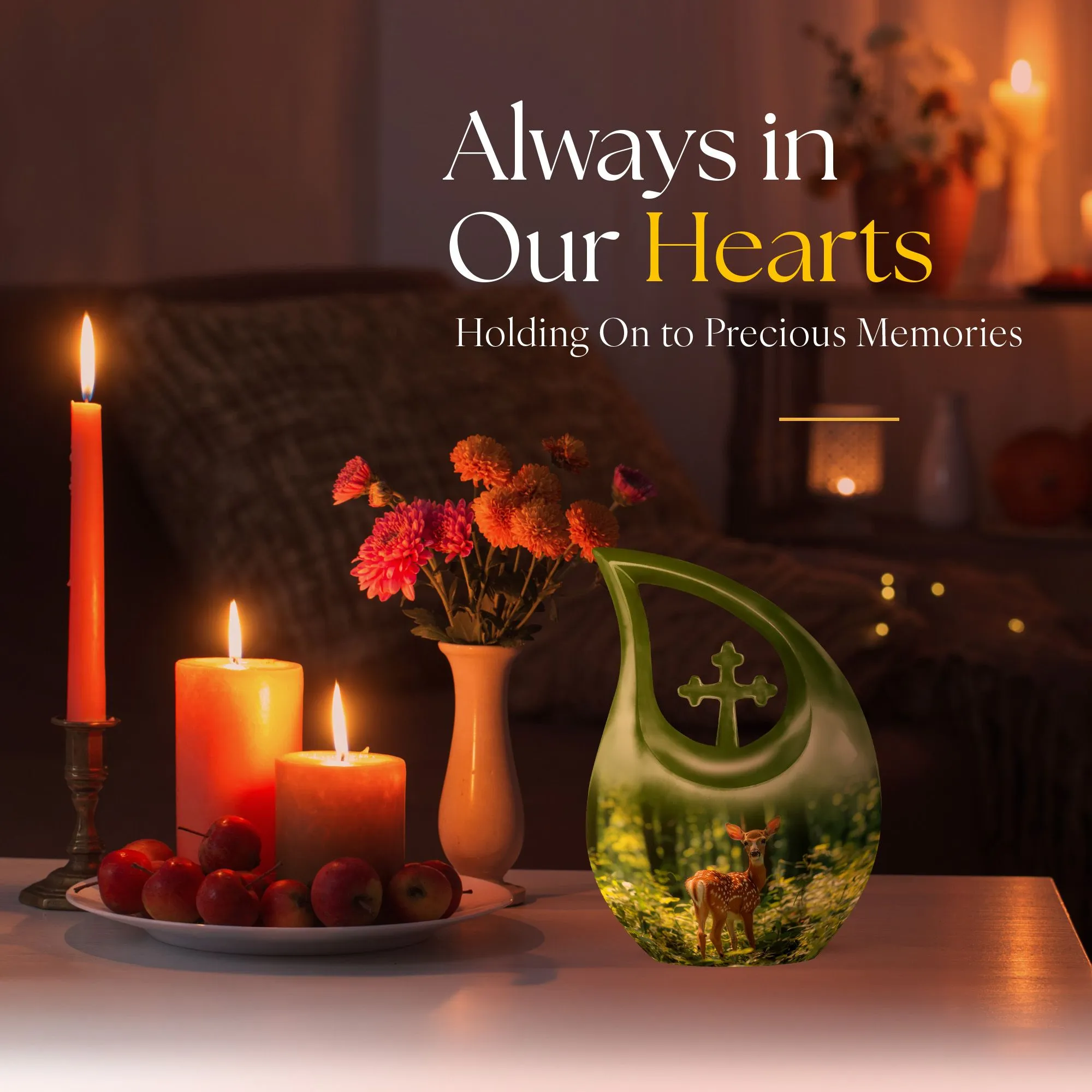 Deer Cremation Urn: Keepsake Cremation Urn For Human Ashes
