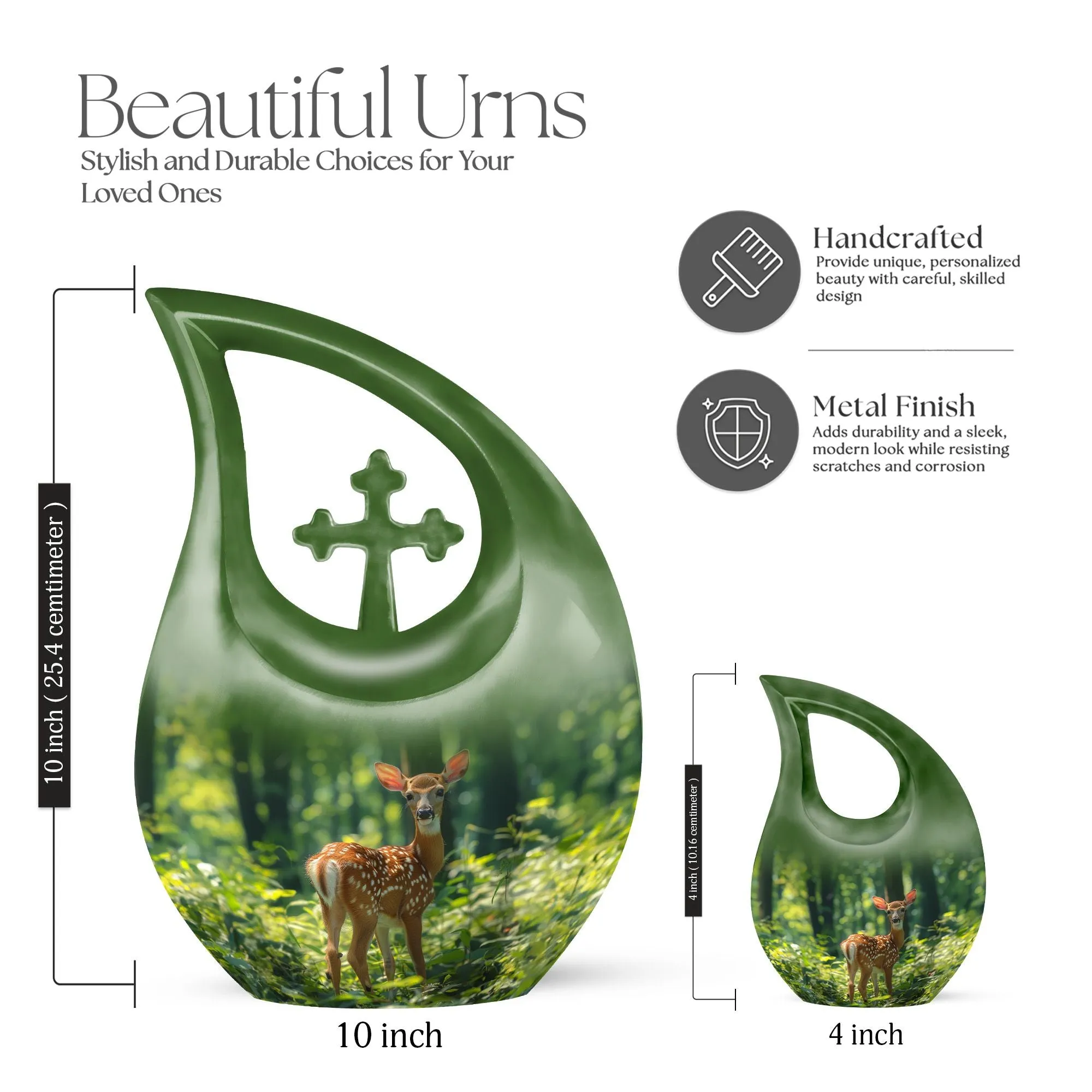 Deer Cremation Urn: Keepsake Cremation Urn For Human Ashes