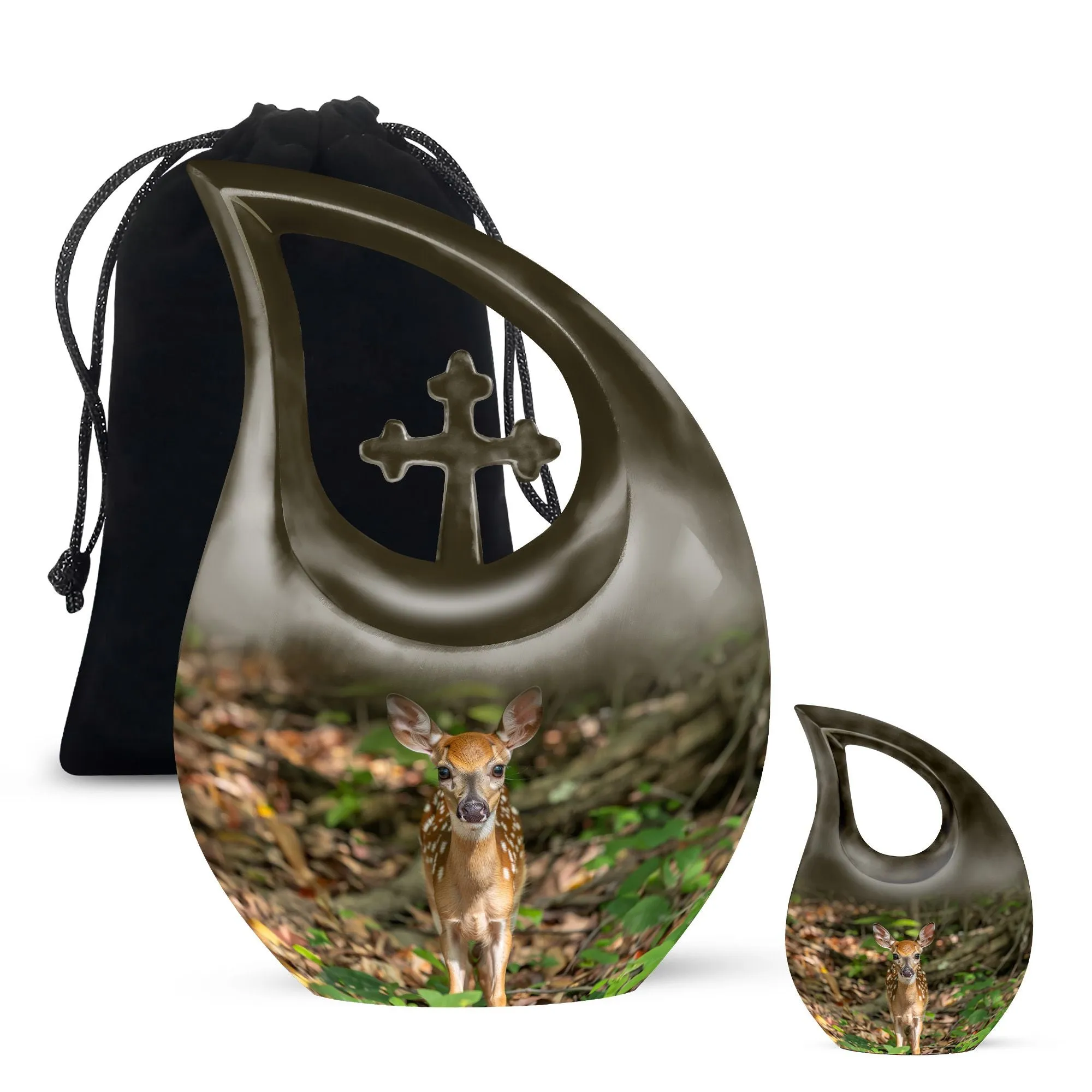 Deer Cremation Urn - Xxl Cremation Urn For Human Ashes