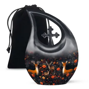 Deer Cremation Urn ; Xxl Cremation Urn For Human ashes