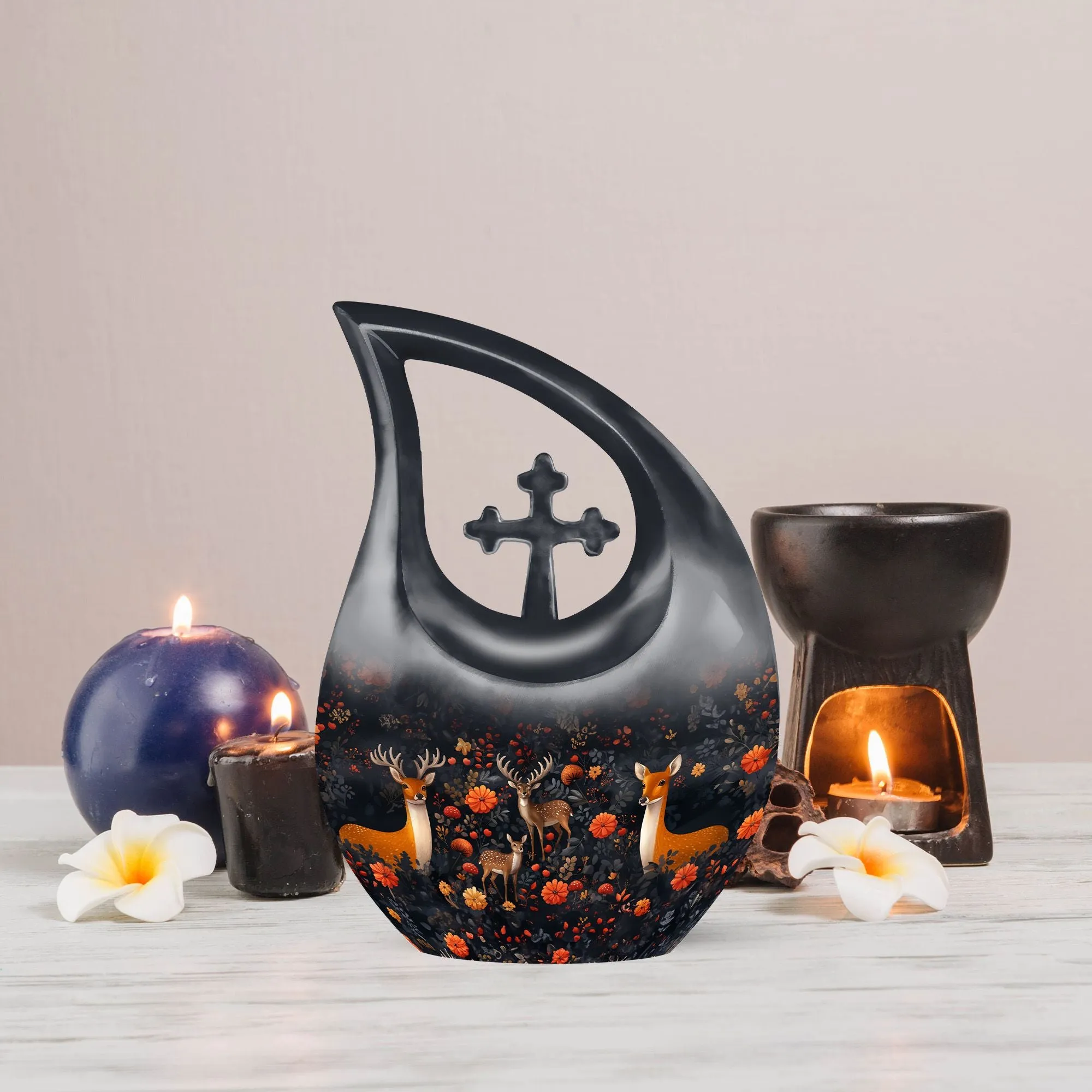 Deer Cremation Urn ; Xxl Cremation Urn For Human ashes
