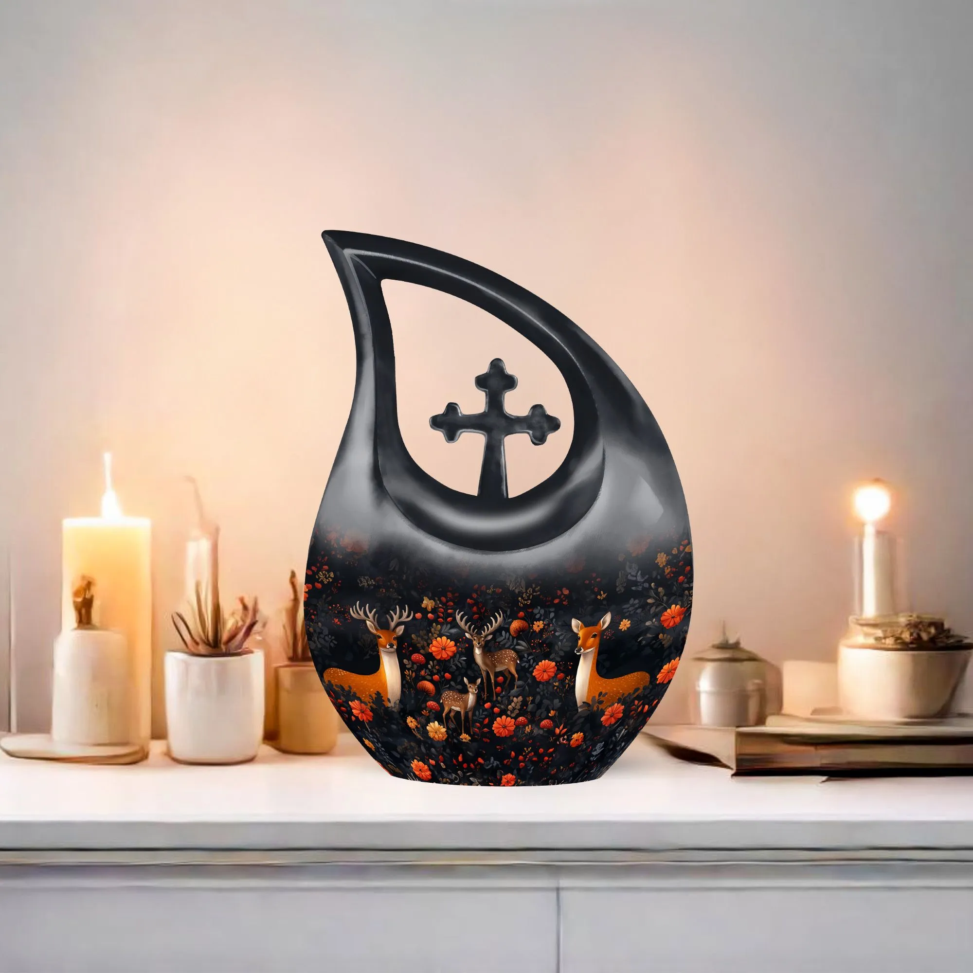 Deer Cremation Urn ; Xxl Cremation Urn For Human ashes