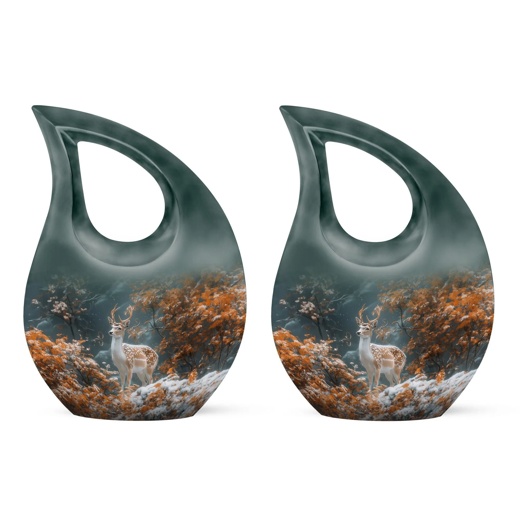 Deer Memorial Urn - Small Cremation Urn For Human Ashes