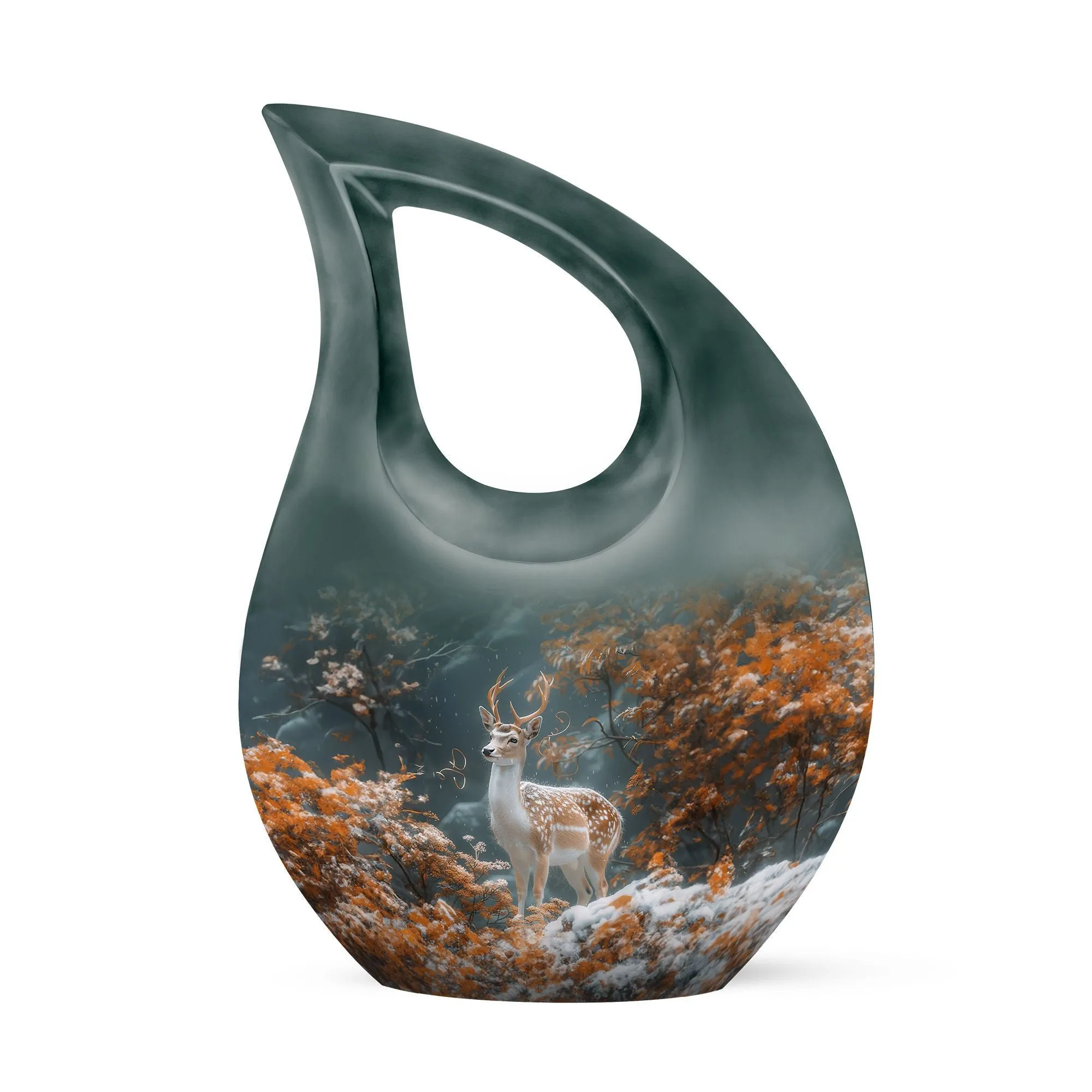 Deer Memorial Urn - Small Cremation Urn For Human Ashes