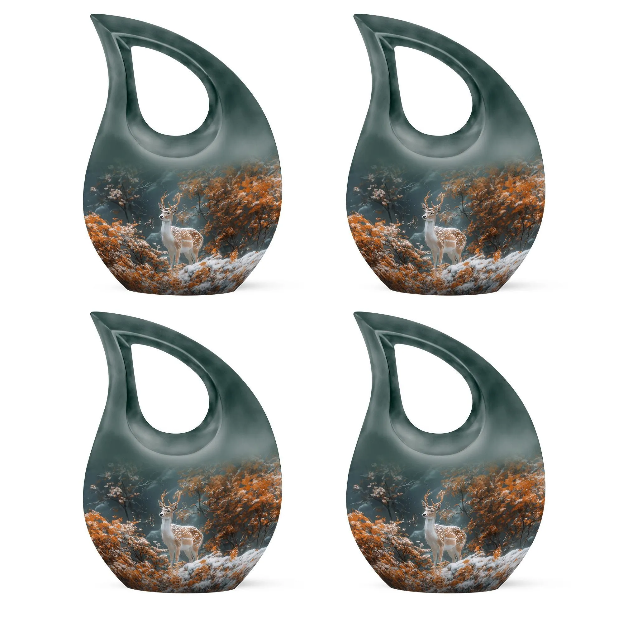 Deer Memorial Urn - Small Cremation Urn For Human Ashes