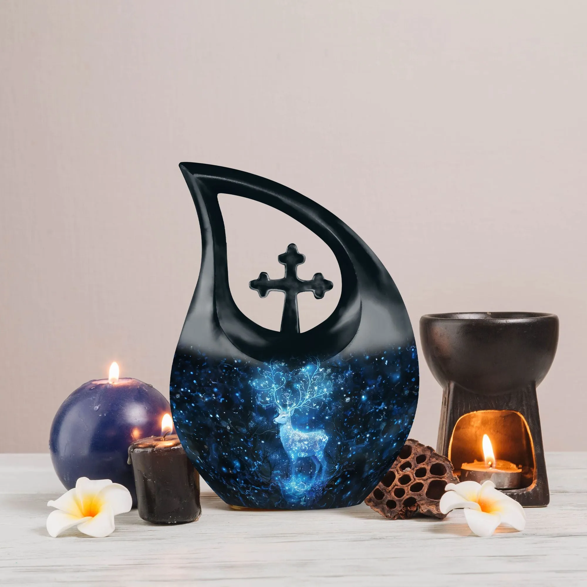 Deer-Themed Mini Urn Funeral Urn containers to put human ashes in