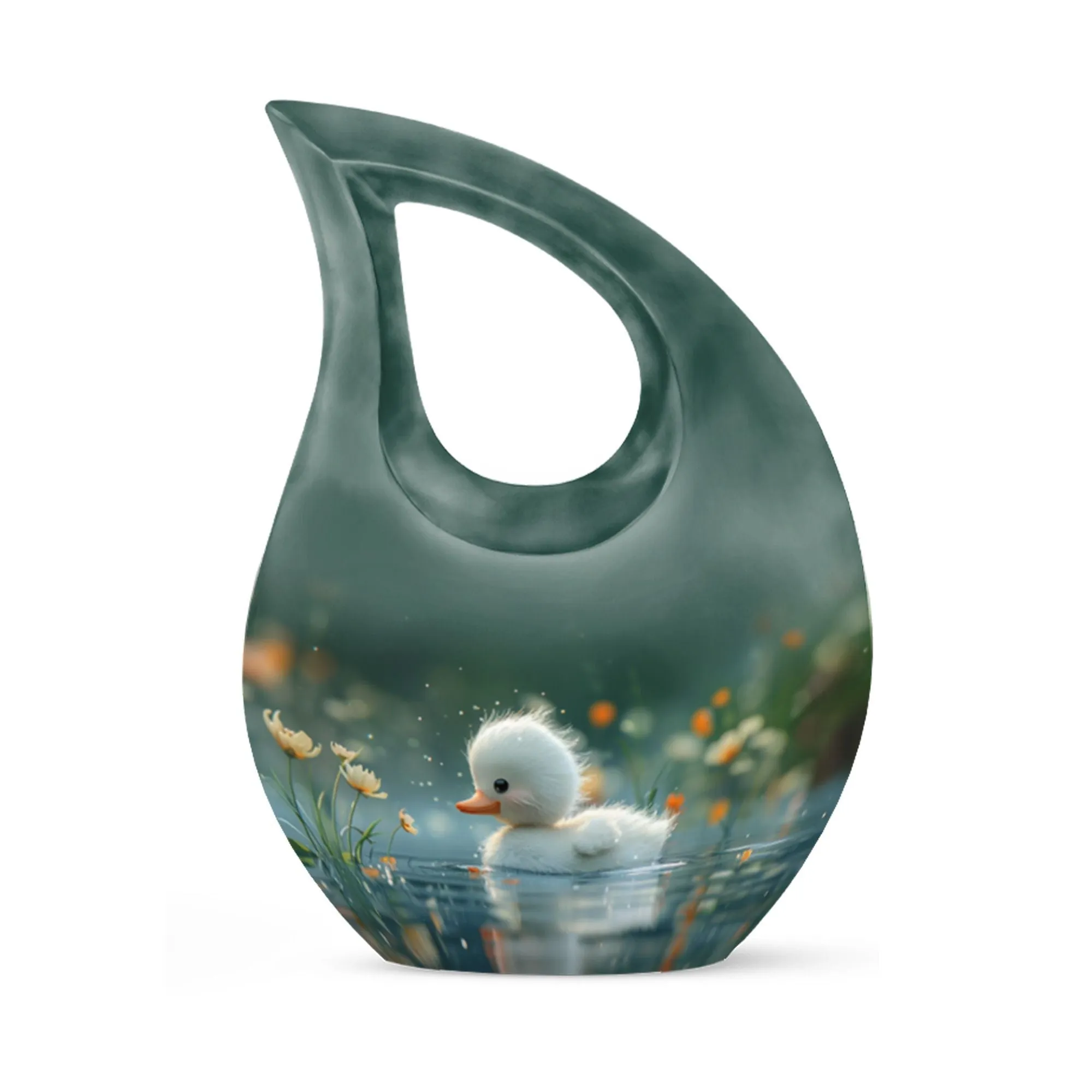 Dewy Dawn Duckling Memorial Urn For Human Ashes