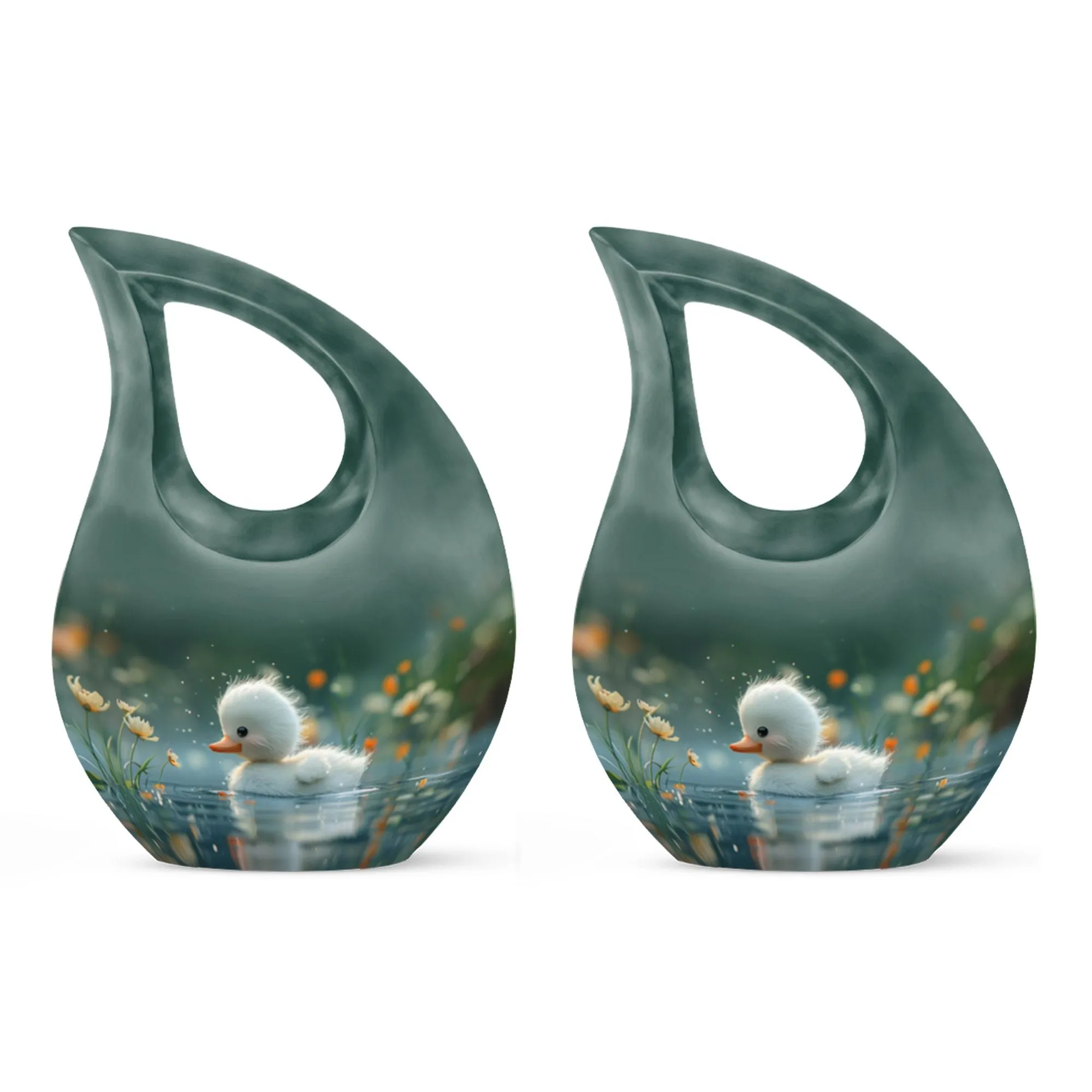 Dewy Dawn Duckling Memorial Urn For Human Ashes