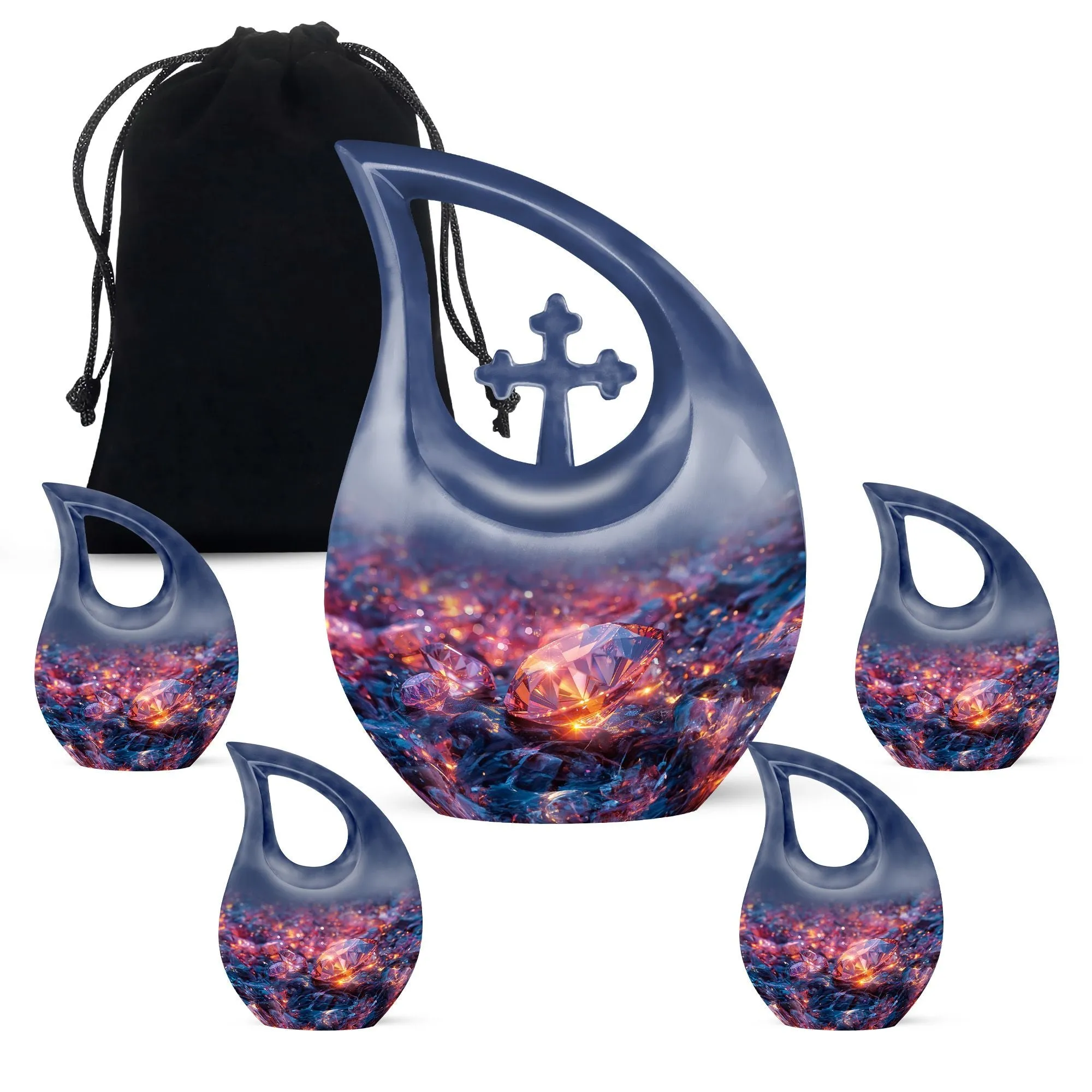 Diamond Urn Harmony - Peaceful Memorial Cremation Urn