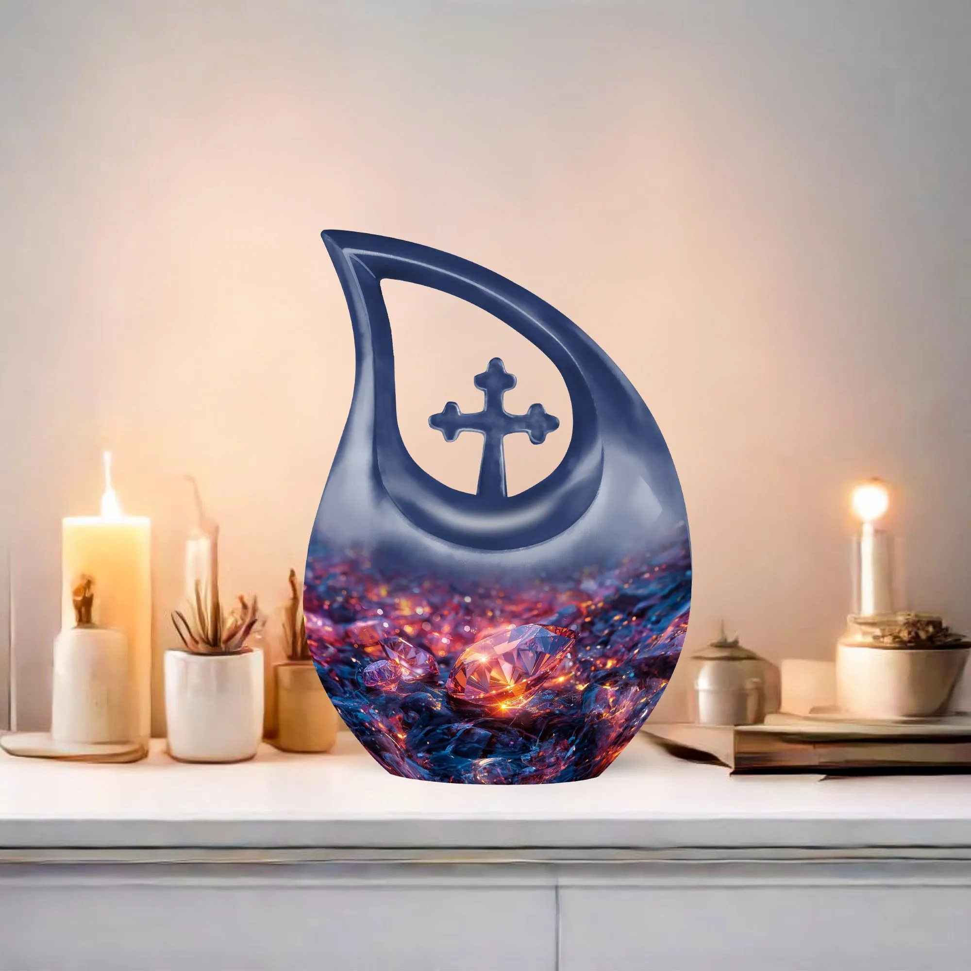 Diamond Urn Harmony - Peaceful Memorial Cremation Urn