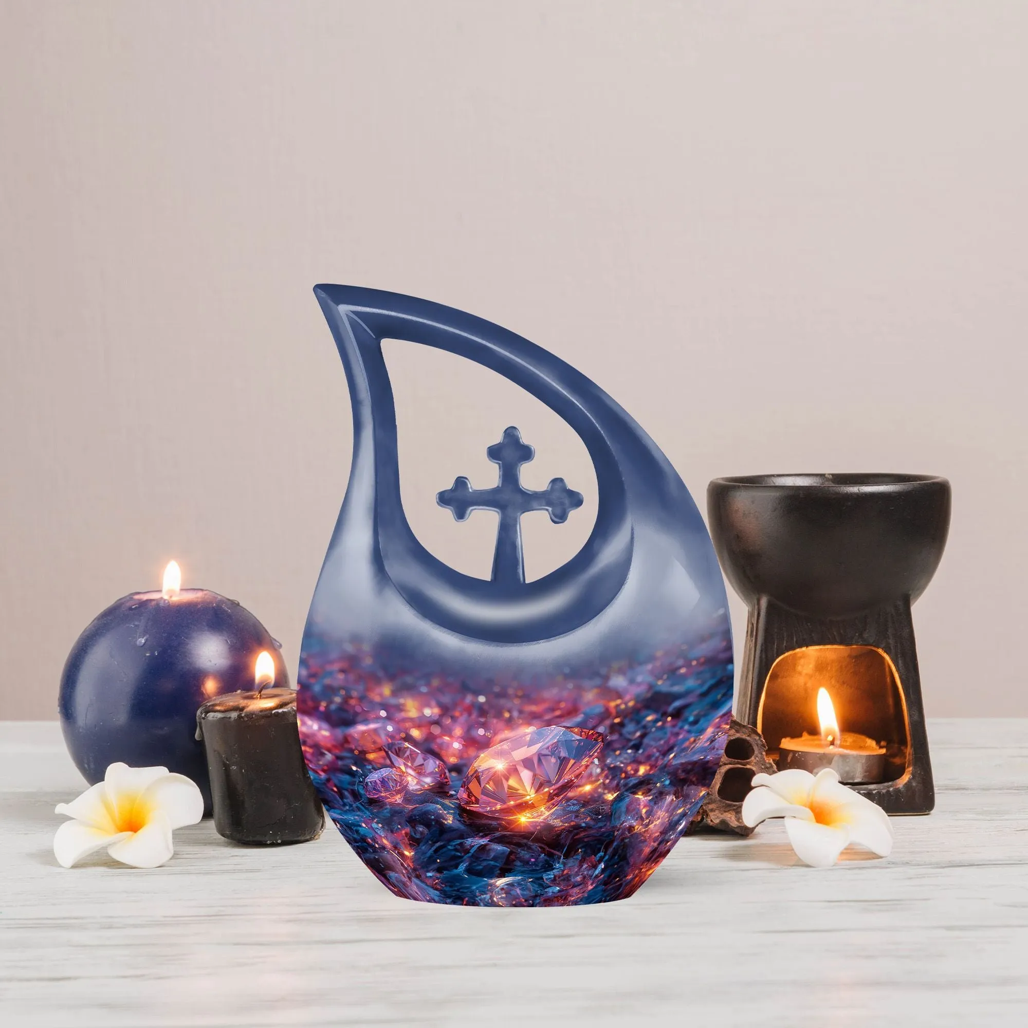 Diamond Urn Harmony - Peaceful Memorial Cremation Urn