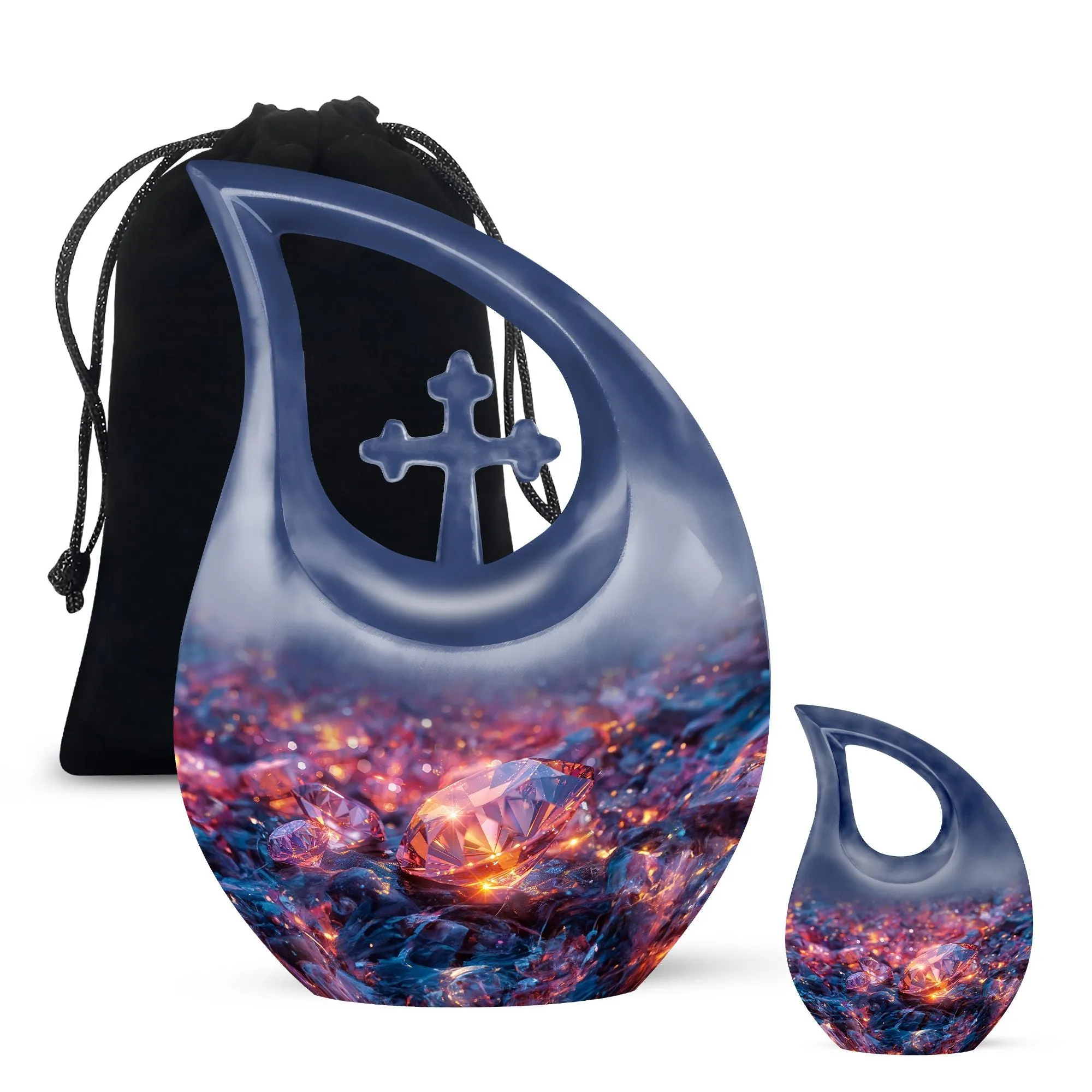 Diamond Urn Harmony - Peaceful Memorial Cremation Urn