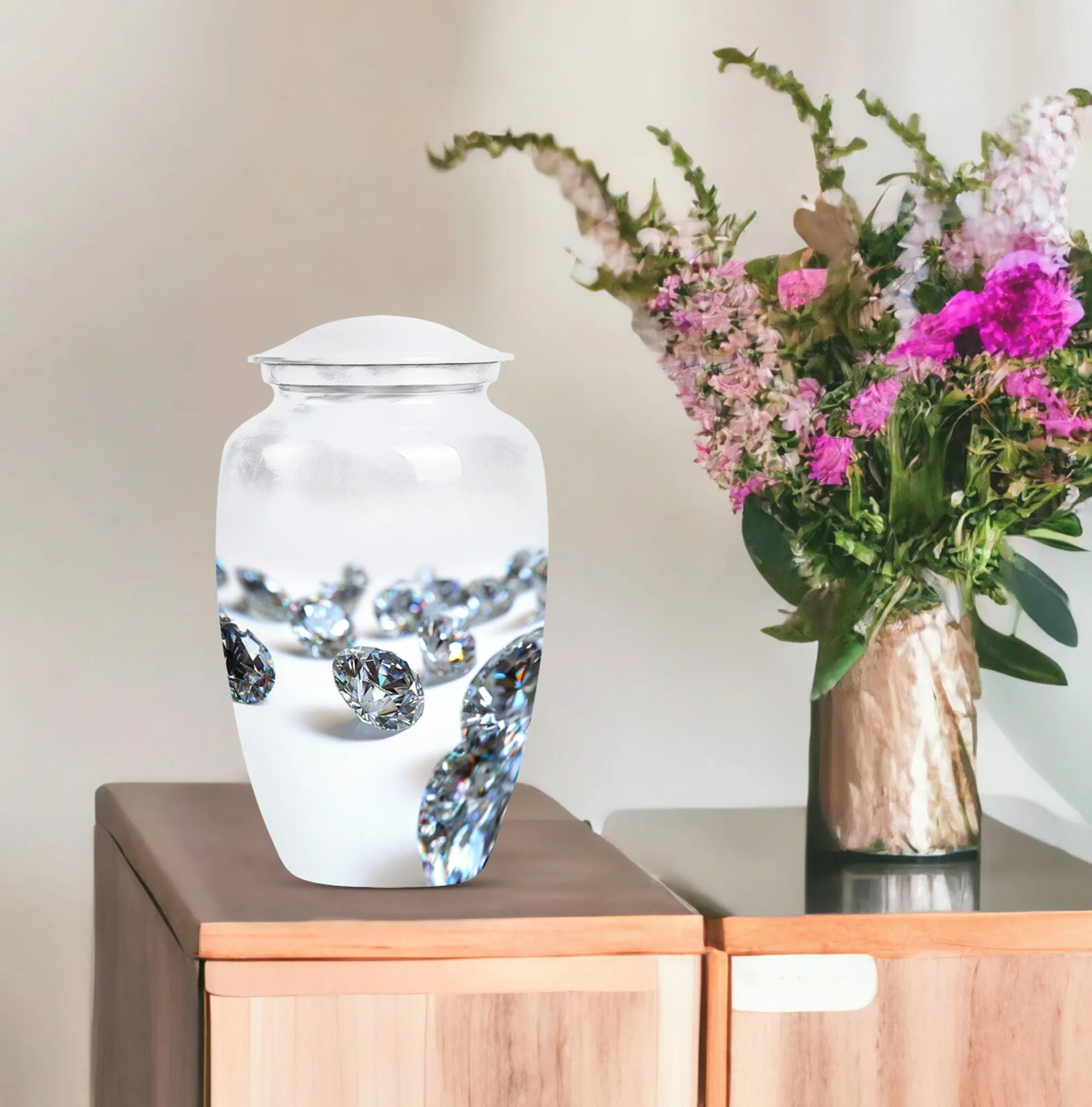 Diamond Waterfall Journey - Classic Custom Burial Urn
