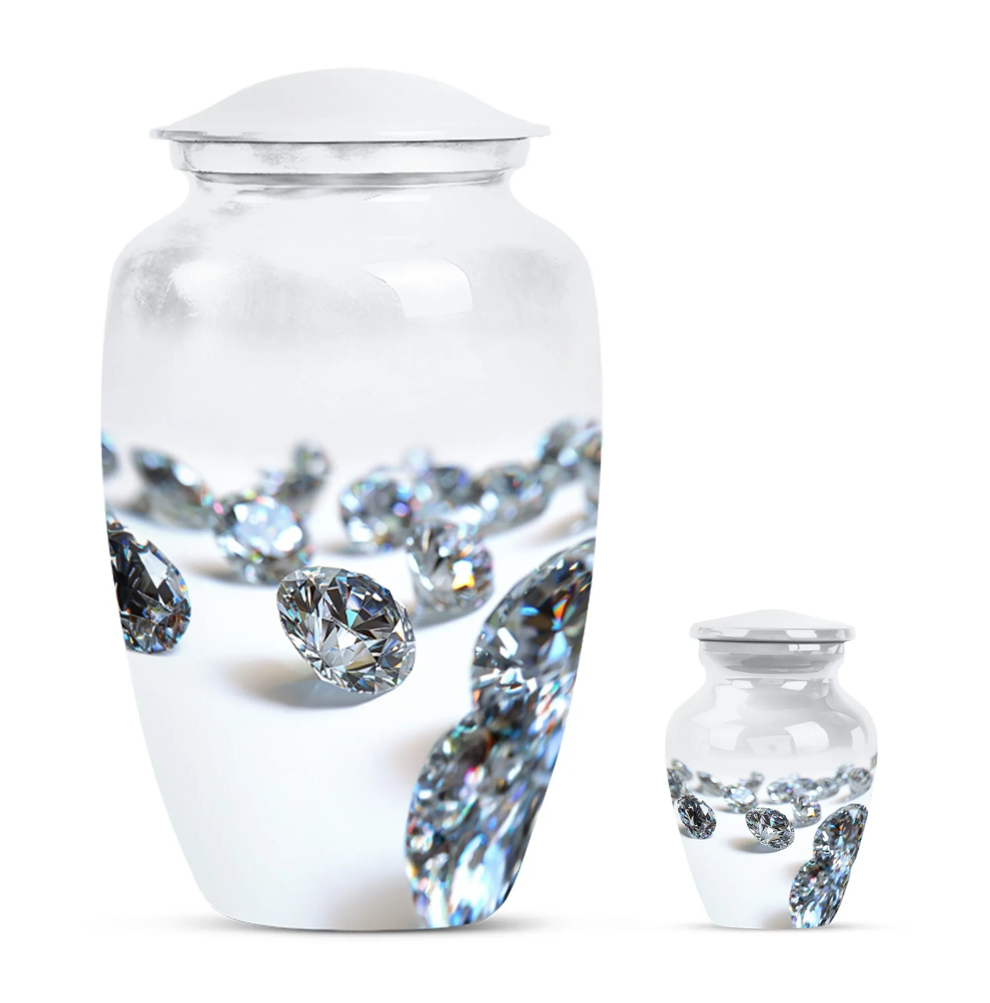 Diamond Waterfall Journey - Classic Custom Burial Urn