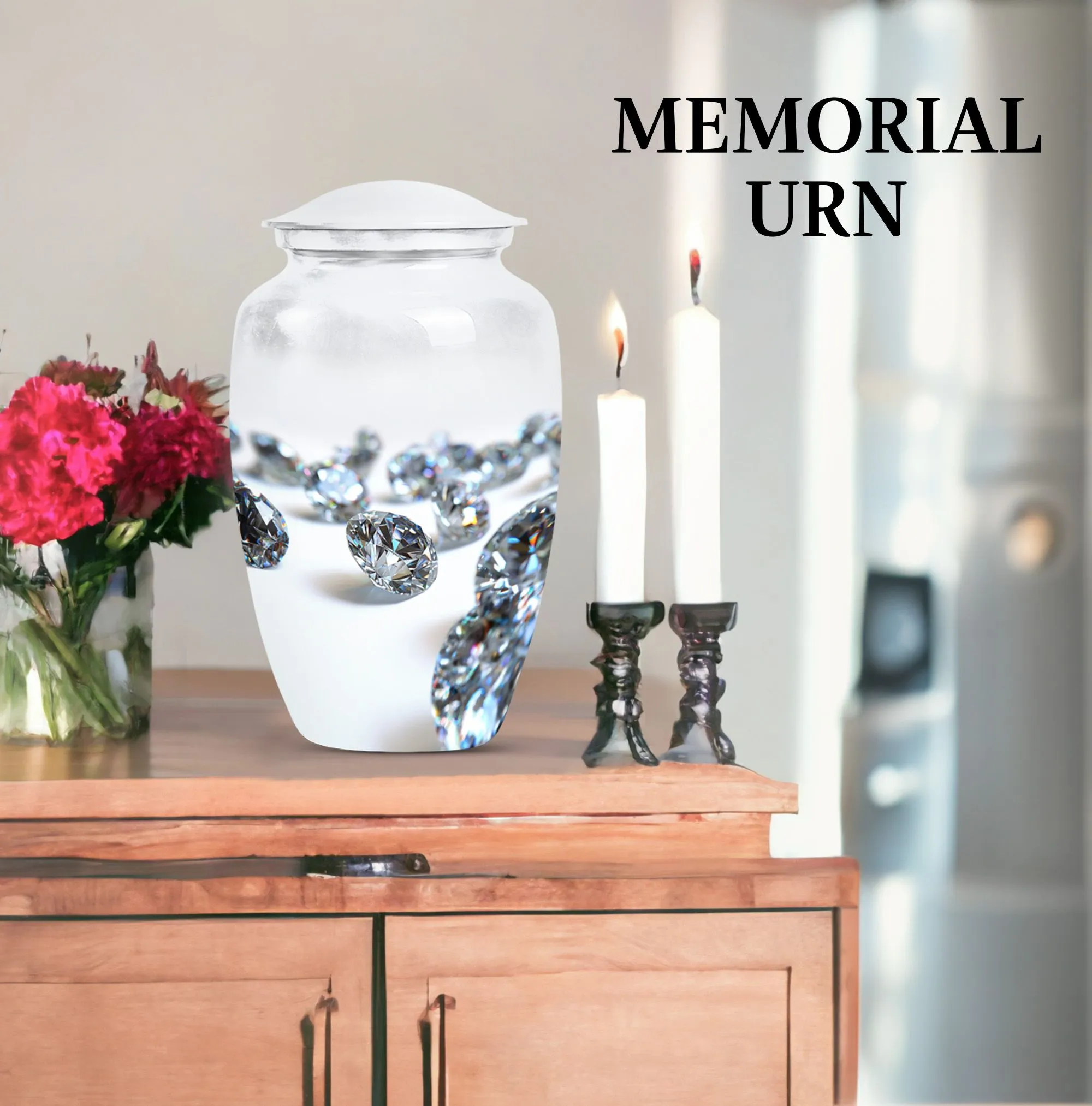 Diamond Waterfall Journey - Classic Custom Burial Urn