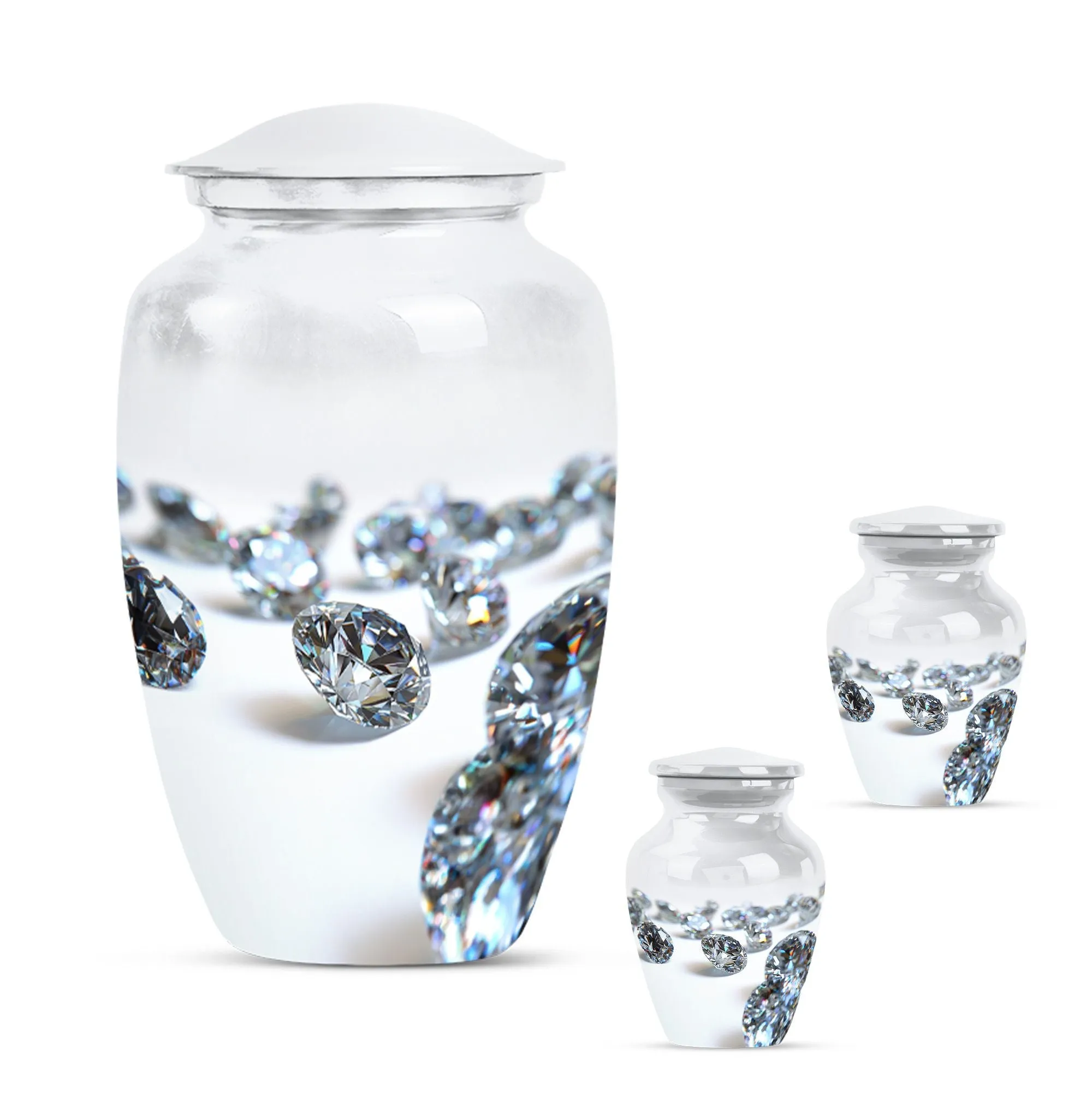 Diamond Waterfall Journey - Classic Custom Burial Urn