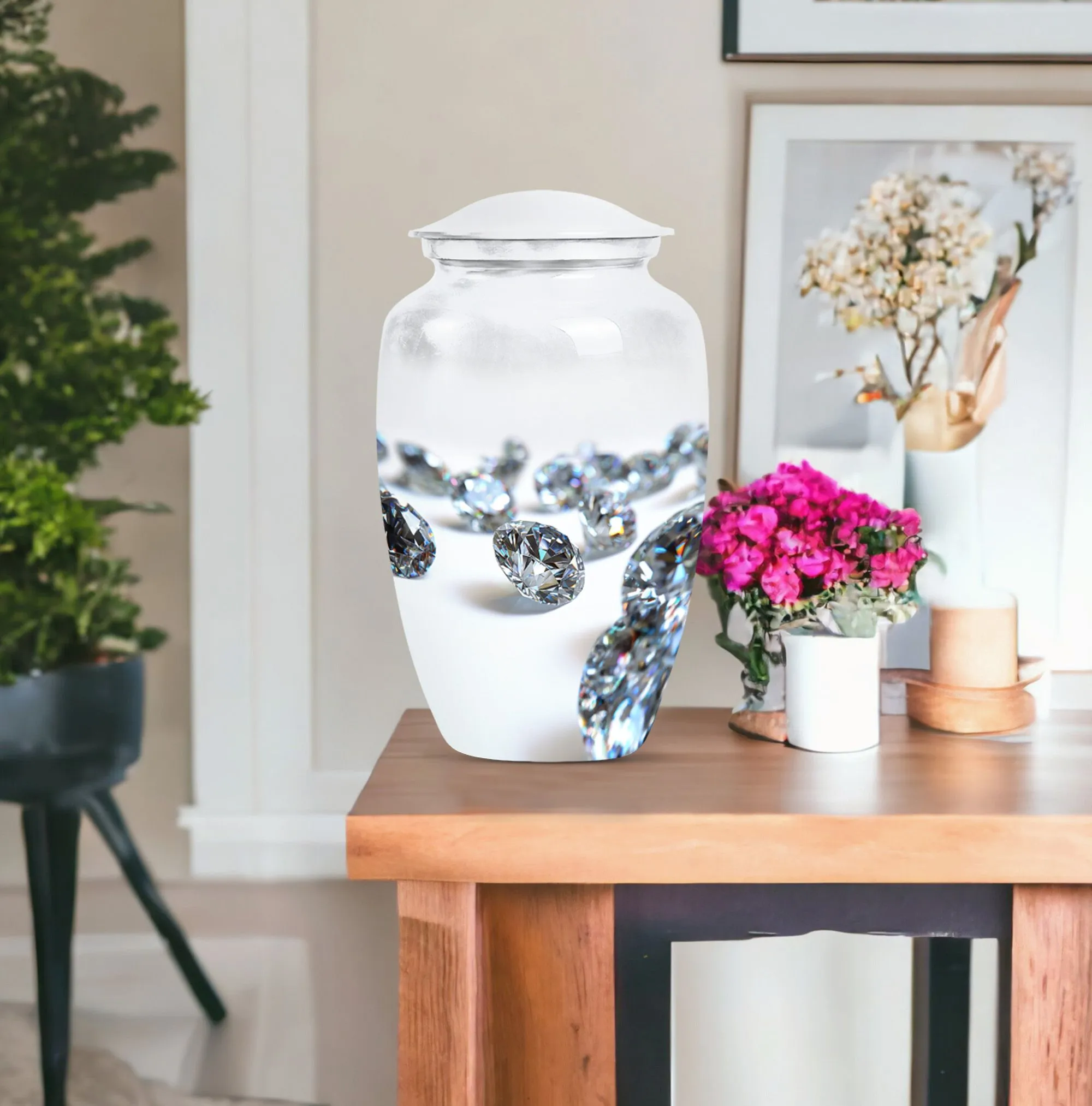 Diamond Waterfall Journey - Classic Custom Burial Urn