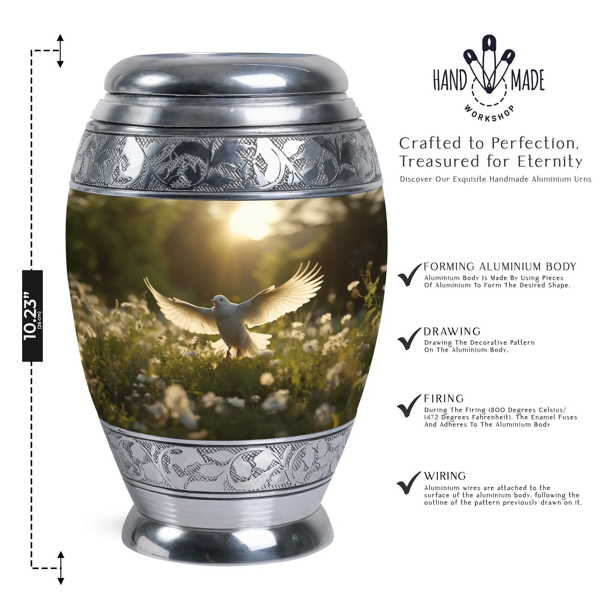 Dove Cremation - Custom Crafted Remembrance Memorial Urn