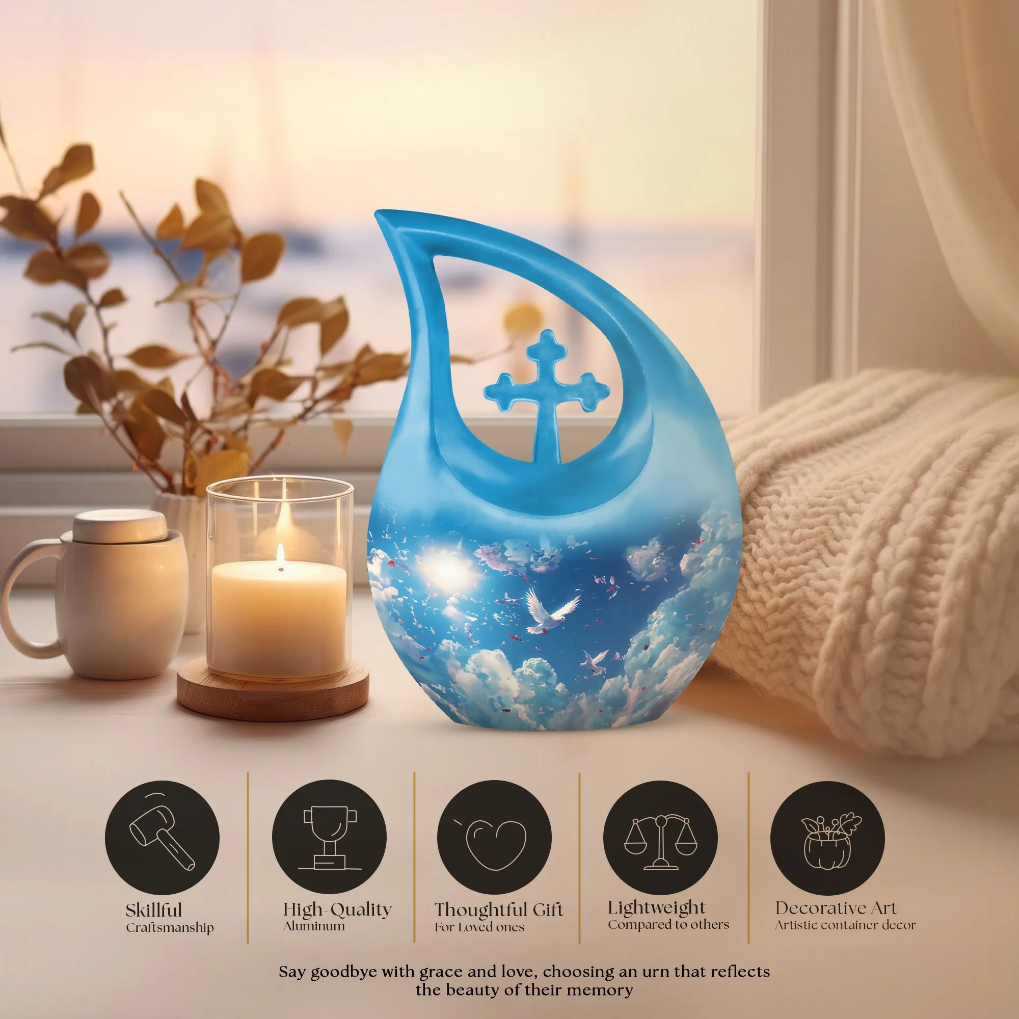 Dove Memorial Urn: Keepsake Cremation Urn For Ashes