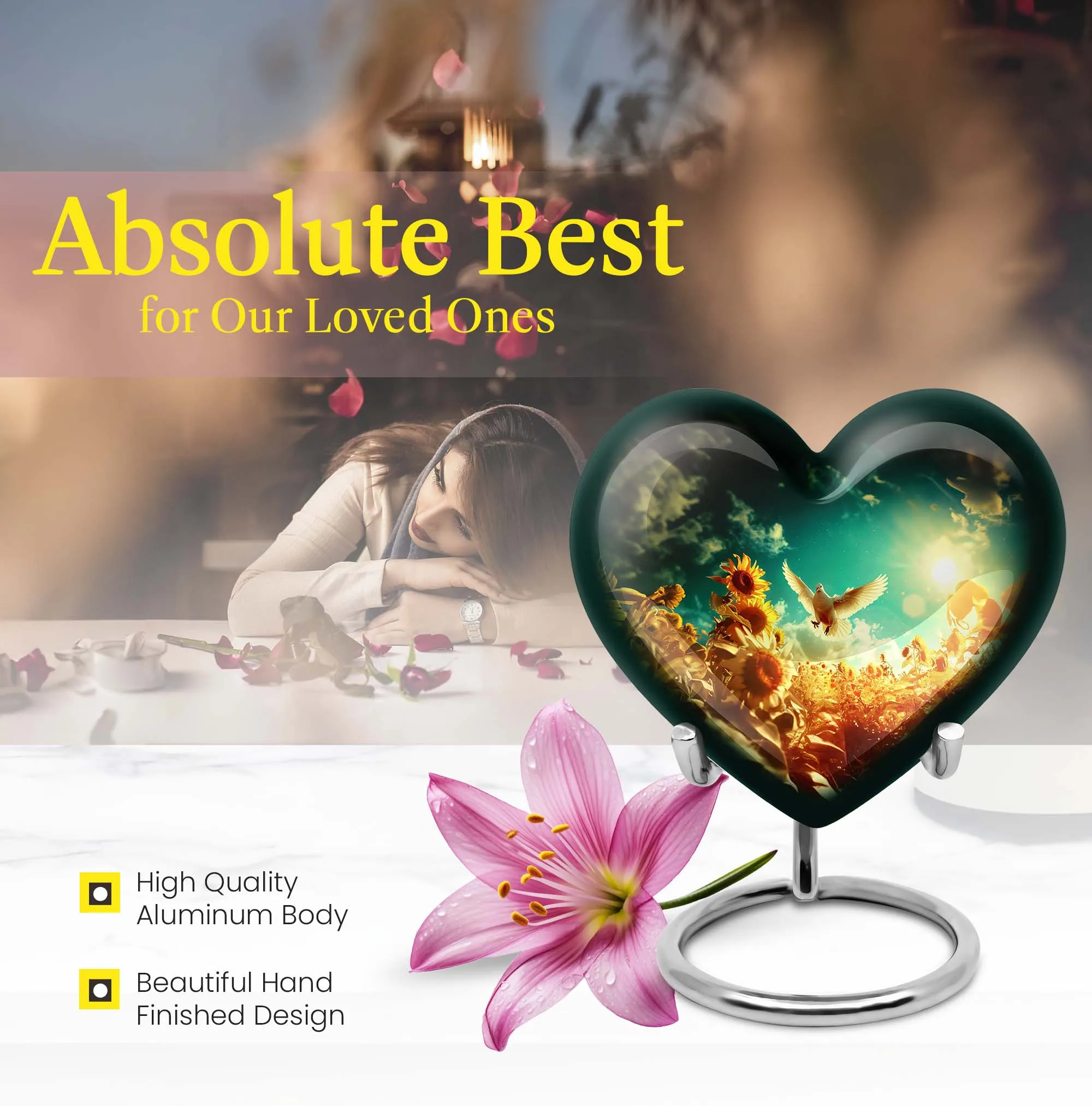 Dove Urn - Unique Cremation Solidarity for Lost Loved Ones