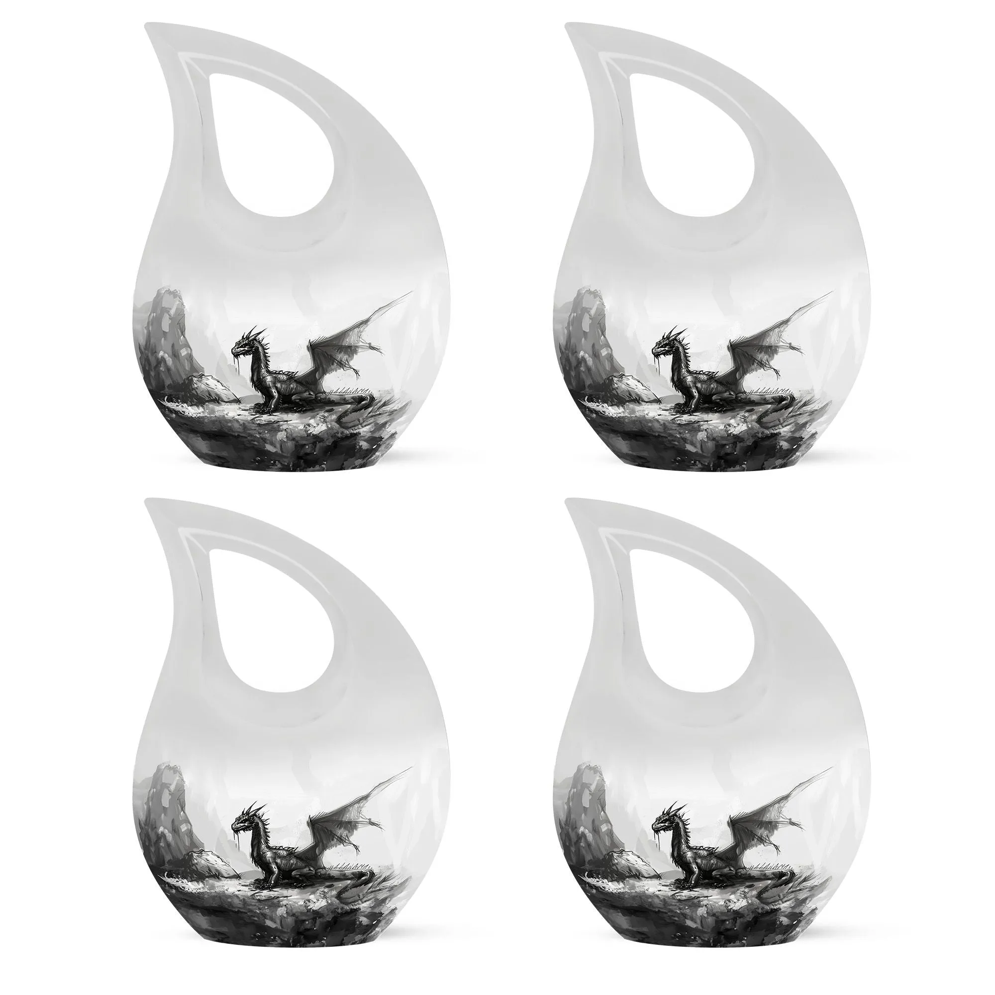 Dragon Memorial Urn, Commemorative Large Urn for Beloved Mom
