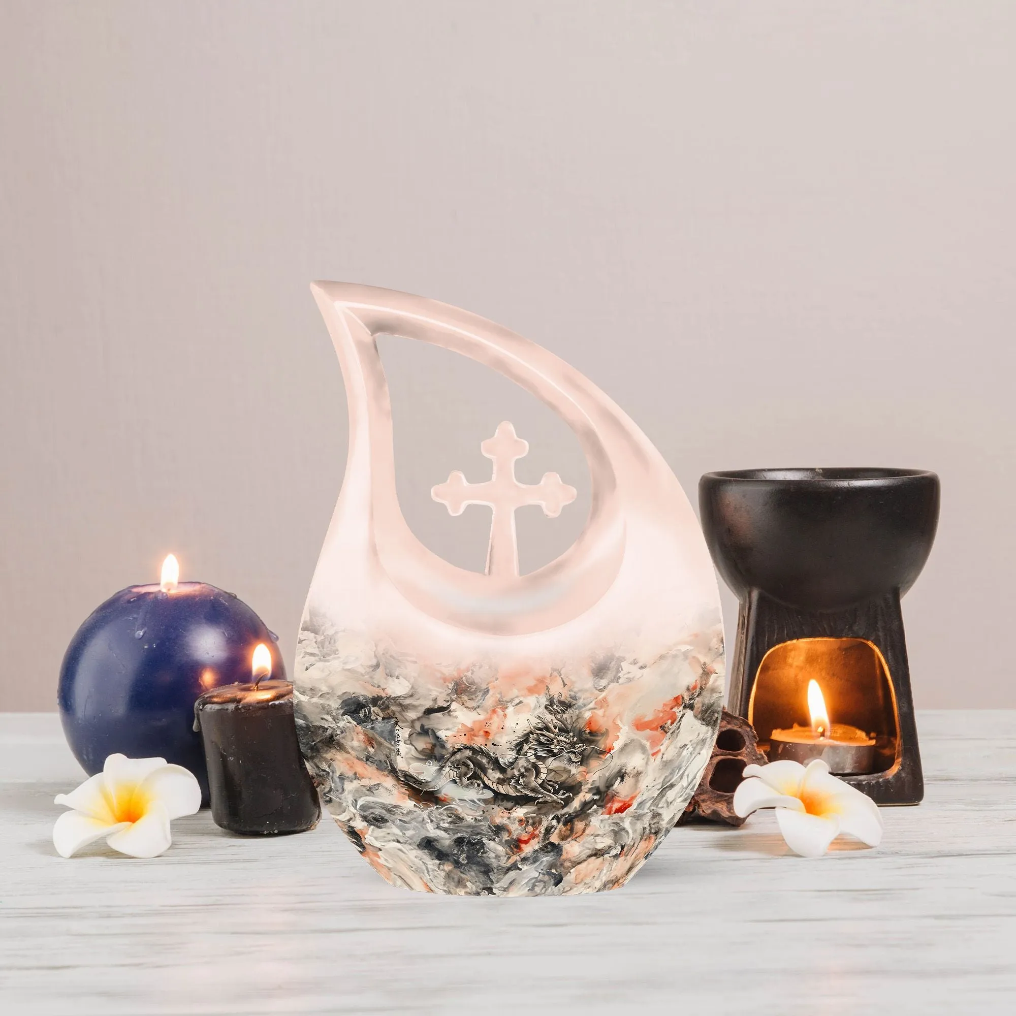 Dragon Urn: Compact Memorial Urn, Personalized Remembrance